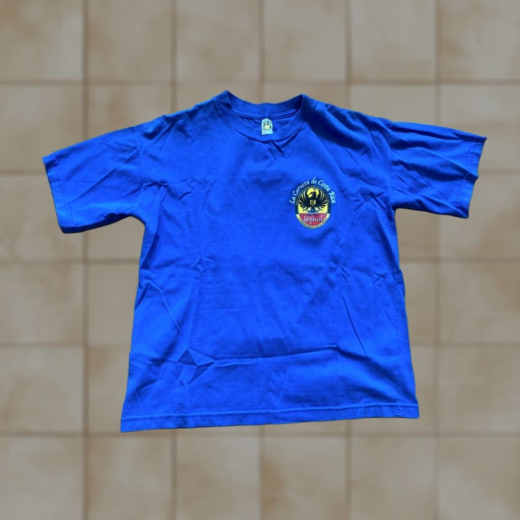 Imperial VINTAGE Imperial La Cerveza Shirt Mens Medium Logo Beer Costa Rica Short Sleeve Size US L / EU 52-54 / 3 - 1 Thumbnail