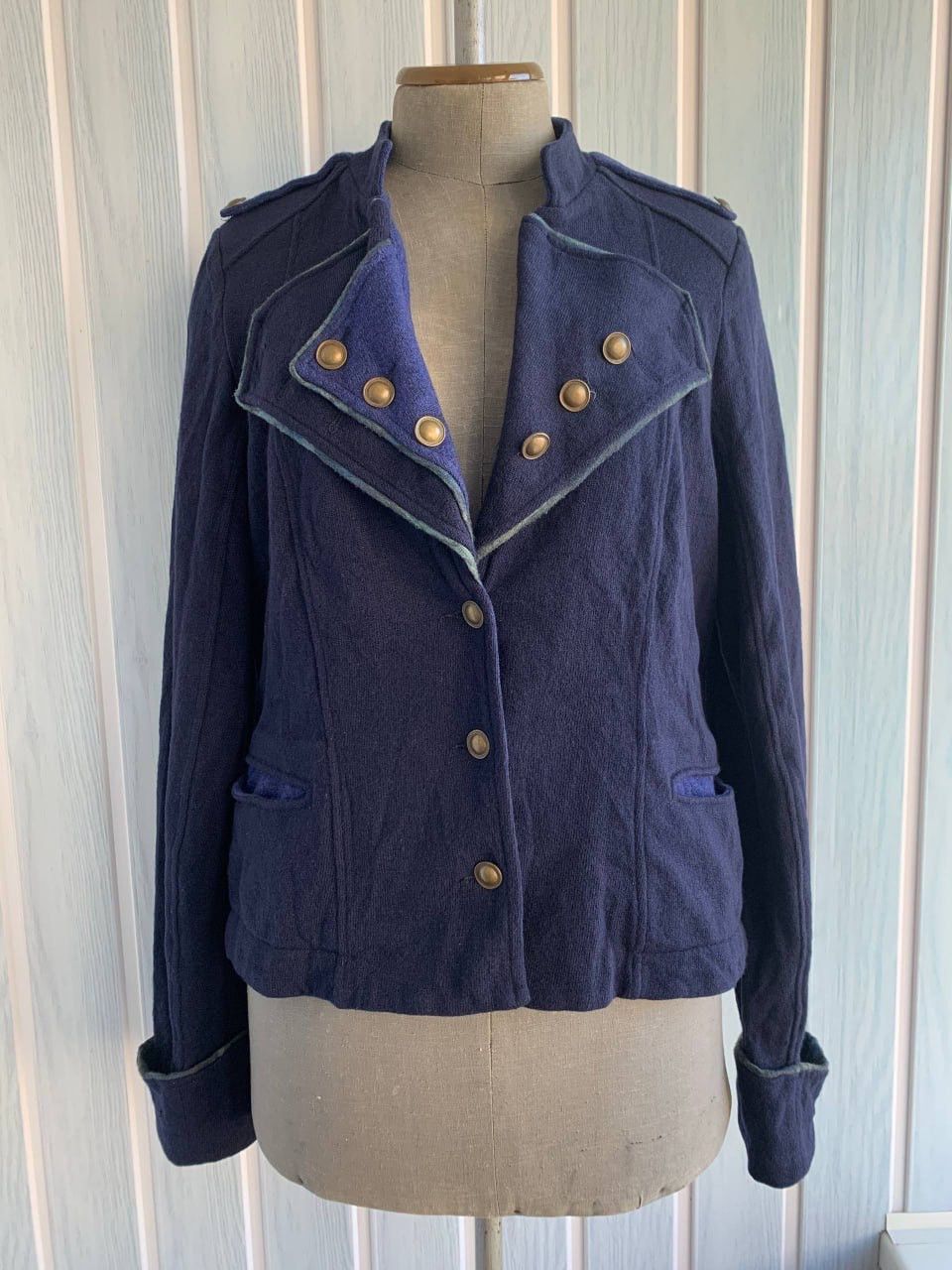 Other Aventures Des Toiles Multicolor Wool Knit Button Blazer Size M / US 6-8 / IT 42-44 - 1 Thumbnail