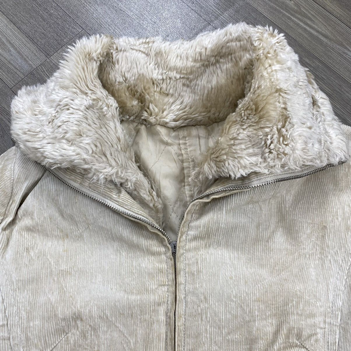 If Six Was Nine 2000s Clear Weather Faux Fur Lgb Goa Corduroy Coat Jacket Size US M / EU 48-50 / 2 - 4 Thumbnail