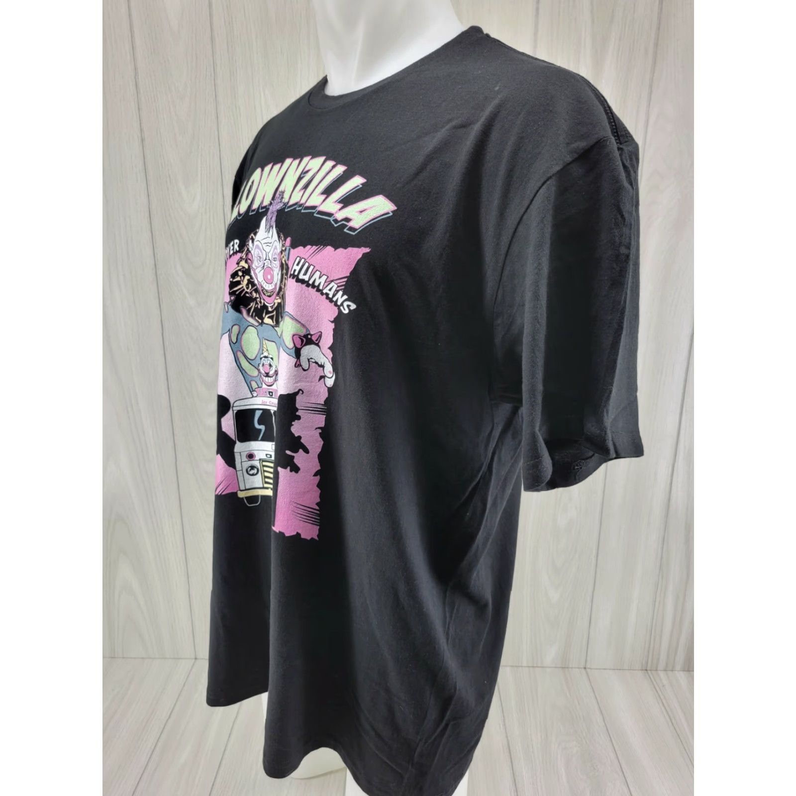 Vintage Killer Klowns KLOWNZILLA Black MENS T-Shirt XL Size US XL / EU 56 / 4 - 3 Thumbnail