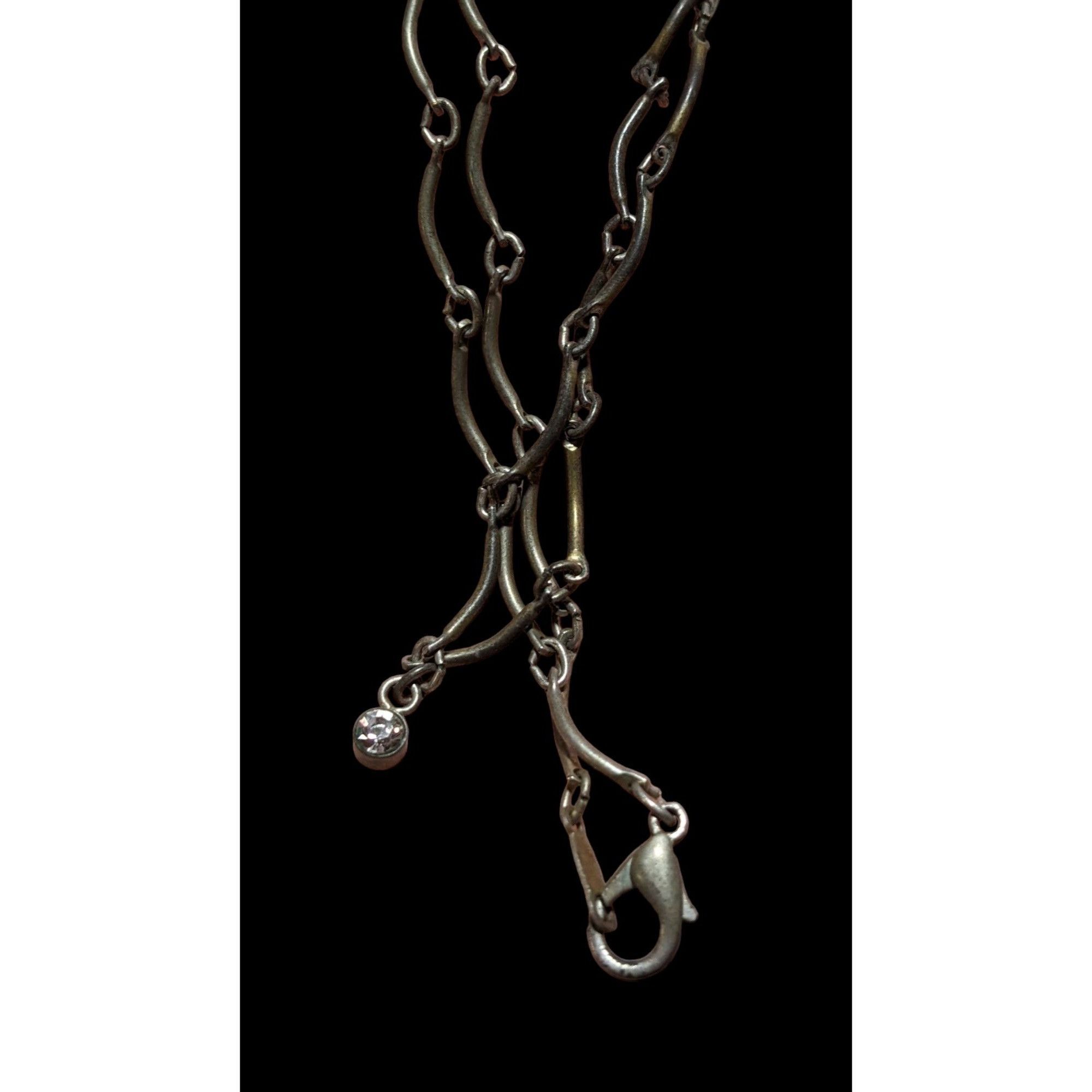 Other Minimalist Rhinestone Curved Bar Necklace Size ONE SIZE - 3 Thumbnail