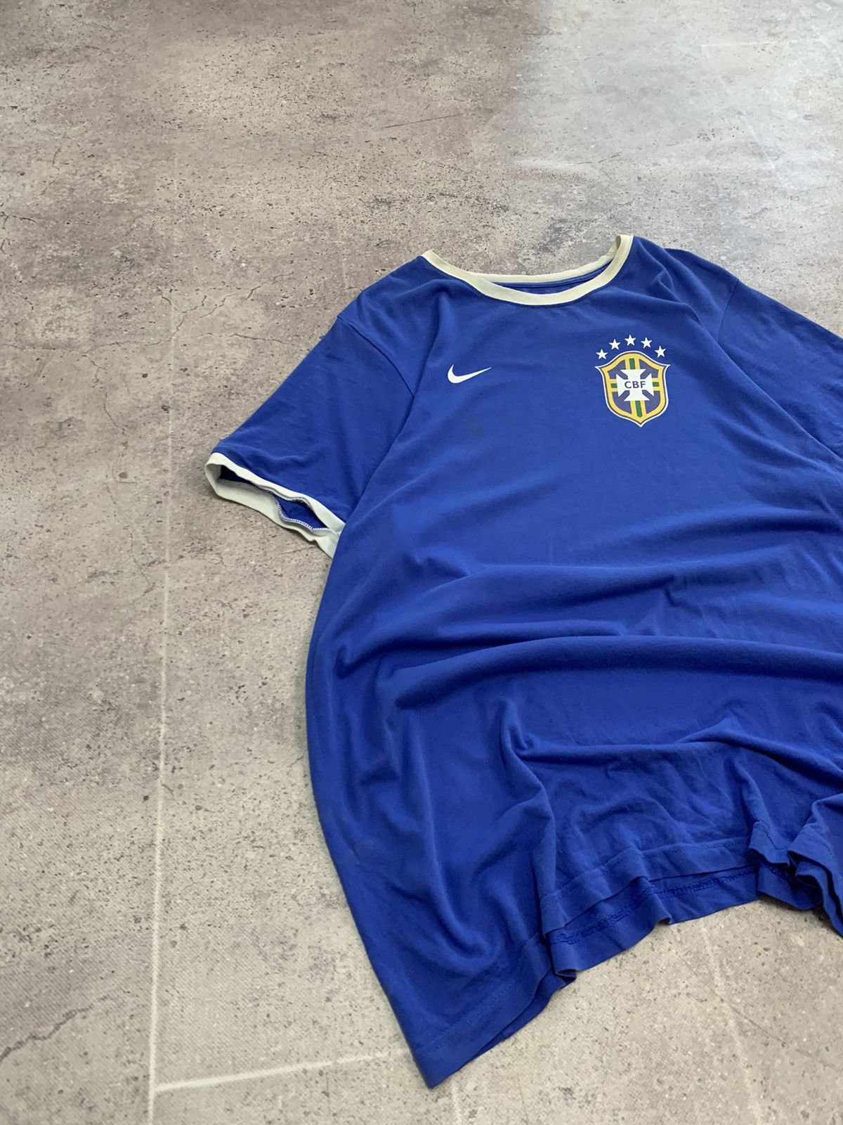 Nike × Vintage Vintage Y2K Blockcore Nike Brazil 1998-2000 soccer jersey Size US XXL / EU 58 / 5 - 6 Thumbnail