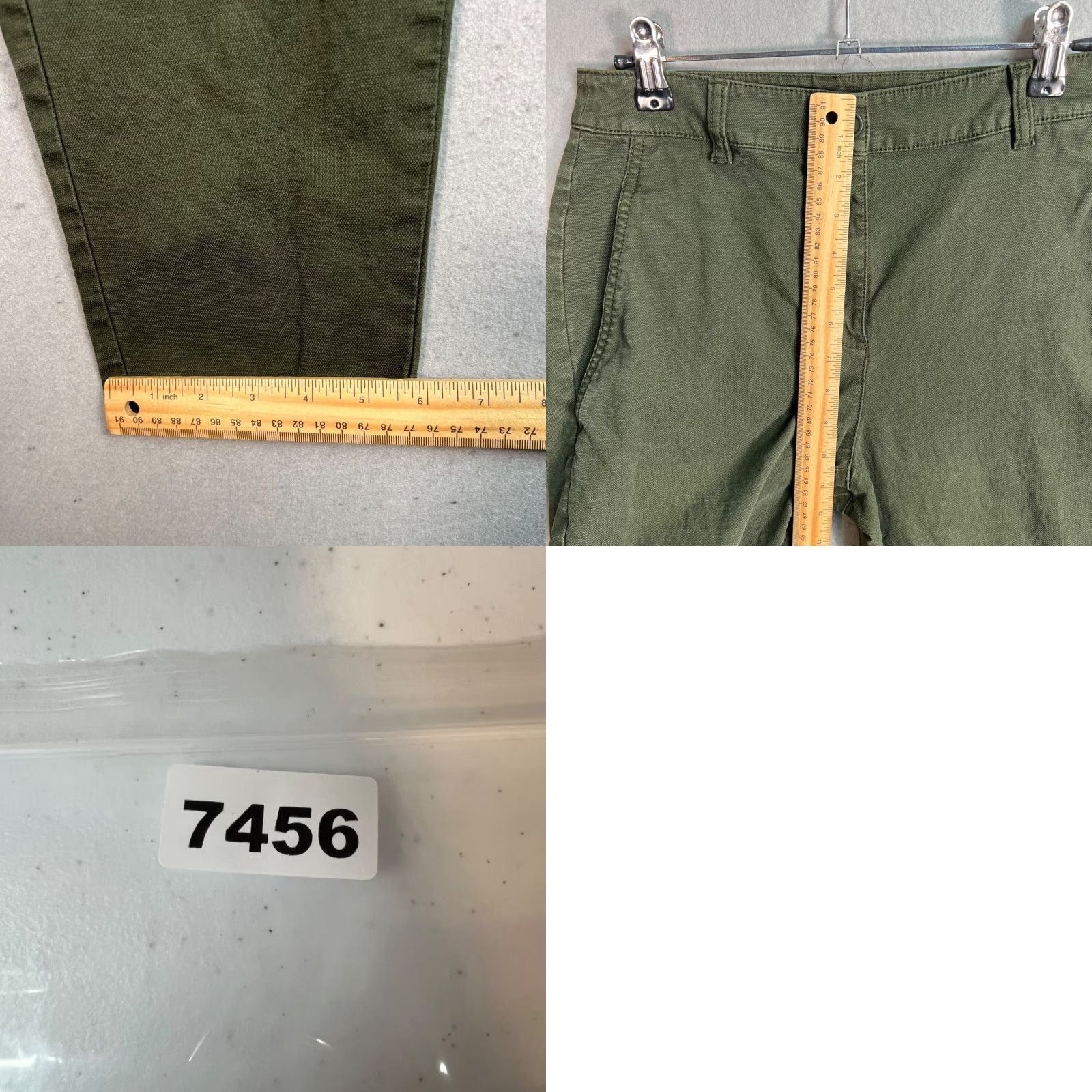 Eileen Fisher EILEEN FISHER Olive Green Organic Cotton Hemp Blend Tapered Pants Size 2 Womens Size 26" / US 2 / IT 38 - 8 Thumbnail