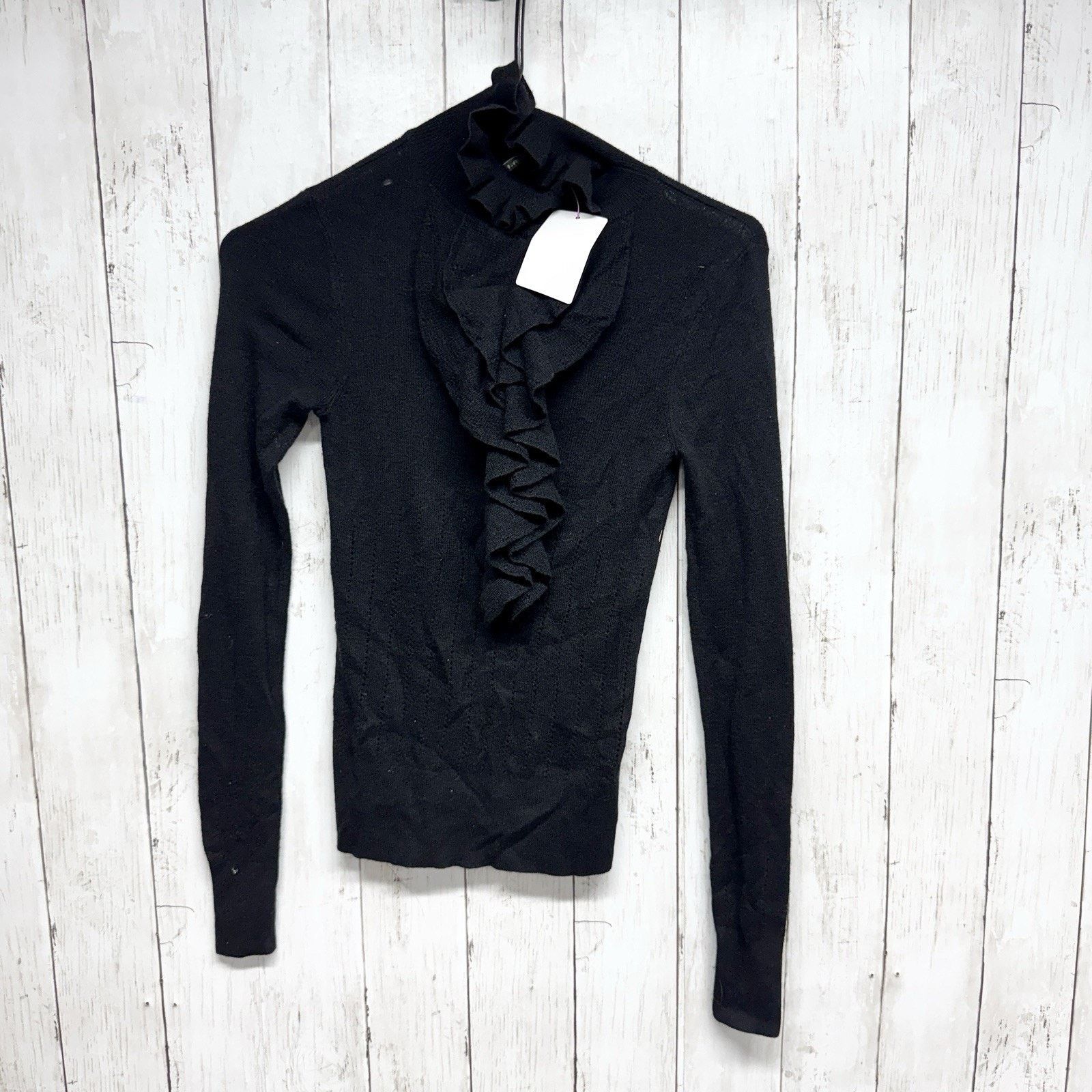 Other Twelfth Street Cynthia Vincent Sweater PS Ruffle Long Sleeve Size S / US 4 / IT 40 - 1 Thumbnail