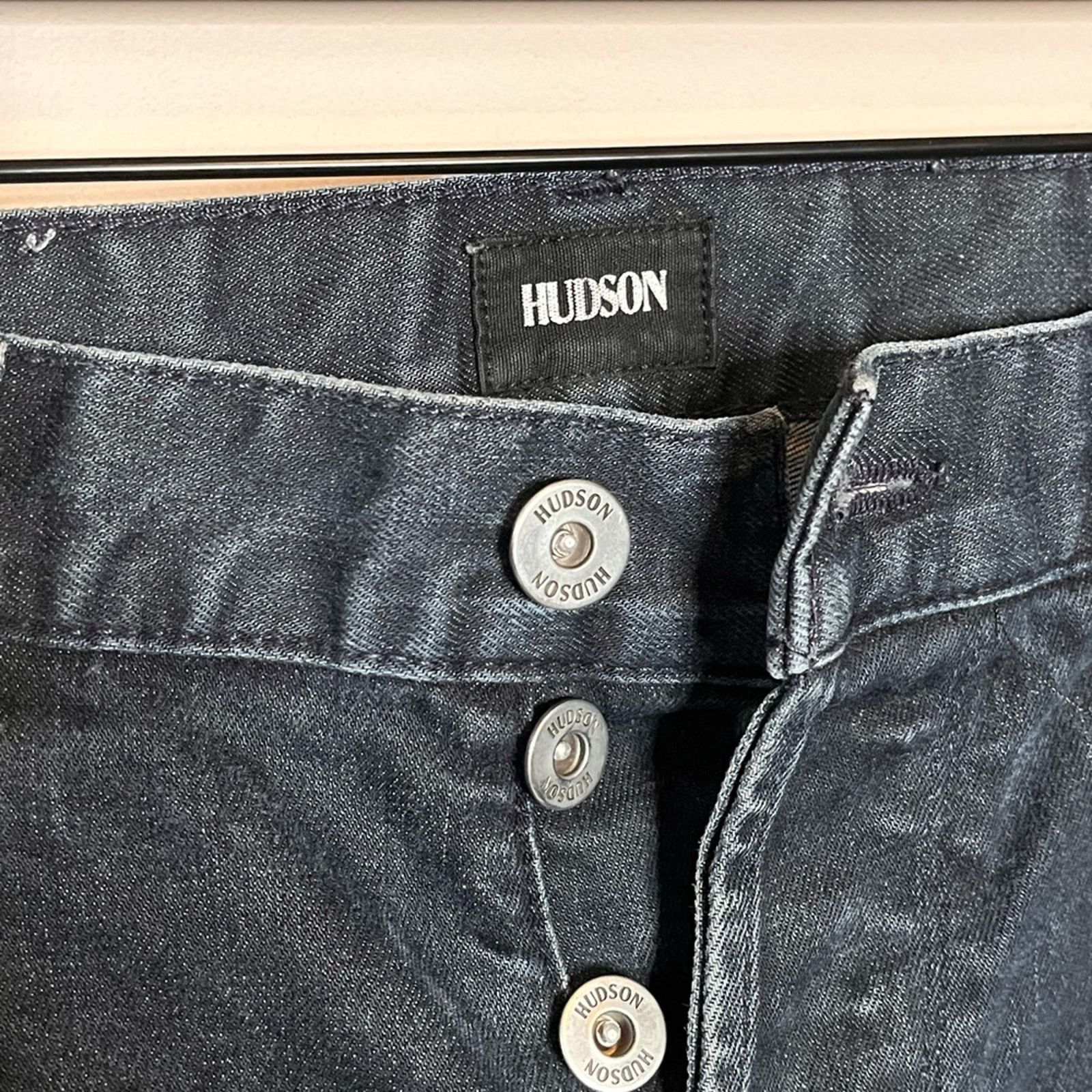 Hudson HUDSON Jeans Blake Slim Straight-Fit Buttoned Fly Jeans Size US 34 / EU 50 - 4 Thumbnail