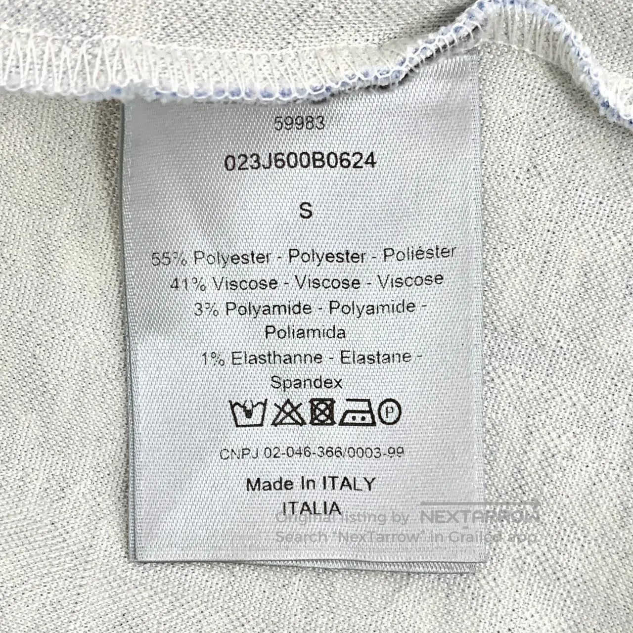 Dior Blue and White Gradient Short Sleeve Shirt. Size US S / EU 44-46 / 1 - 8 Thumbnail