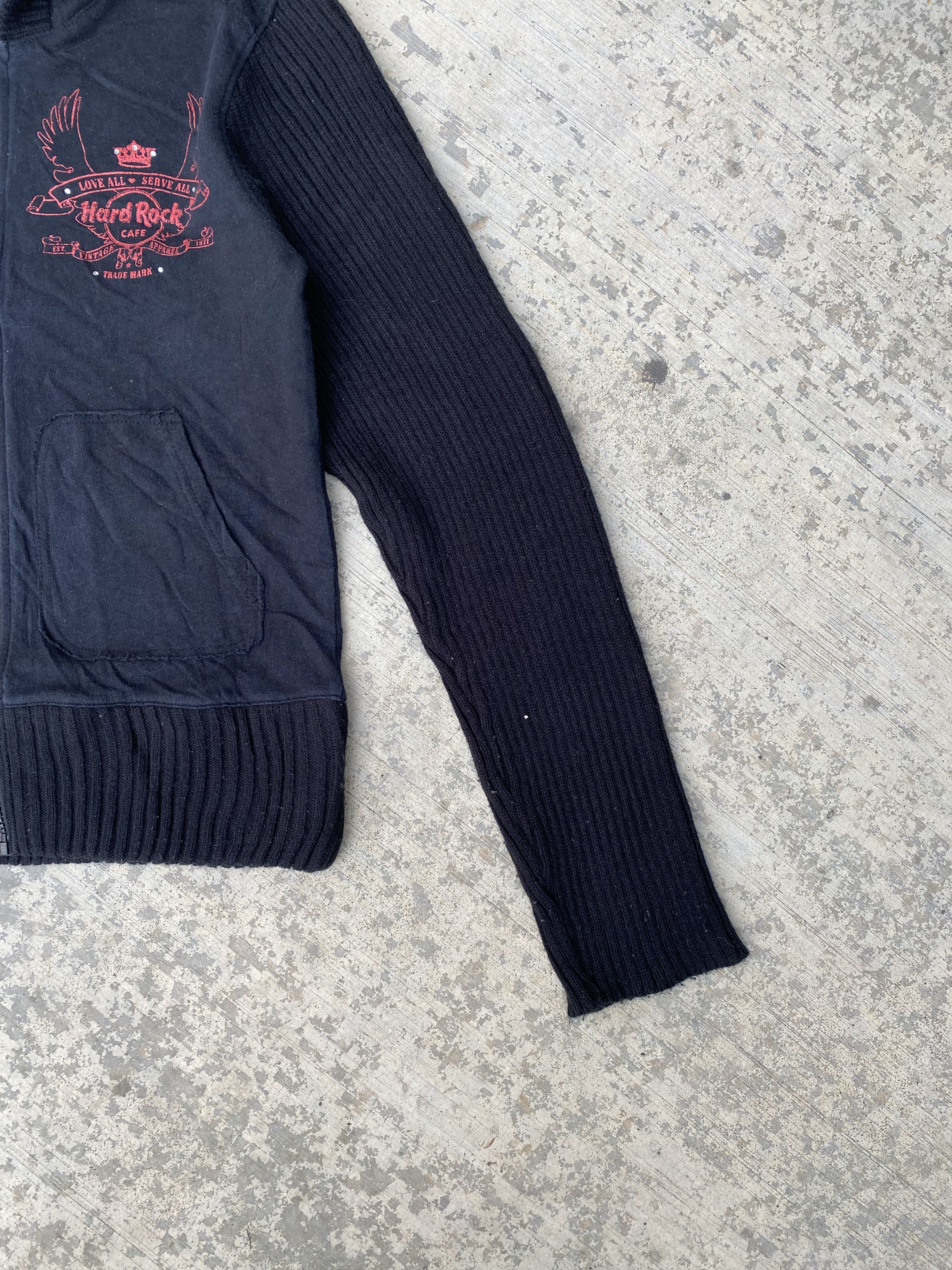 Hard Rock Cafe × Vintage Hard Rock Cafe Saipan Zip up Hoodies Size S / US 4 / IT 40 - 5 Thumbnail