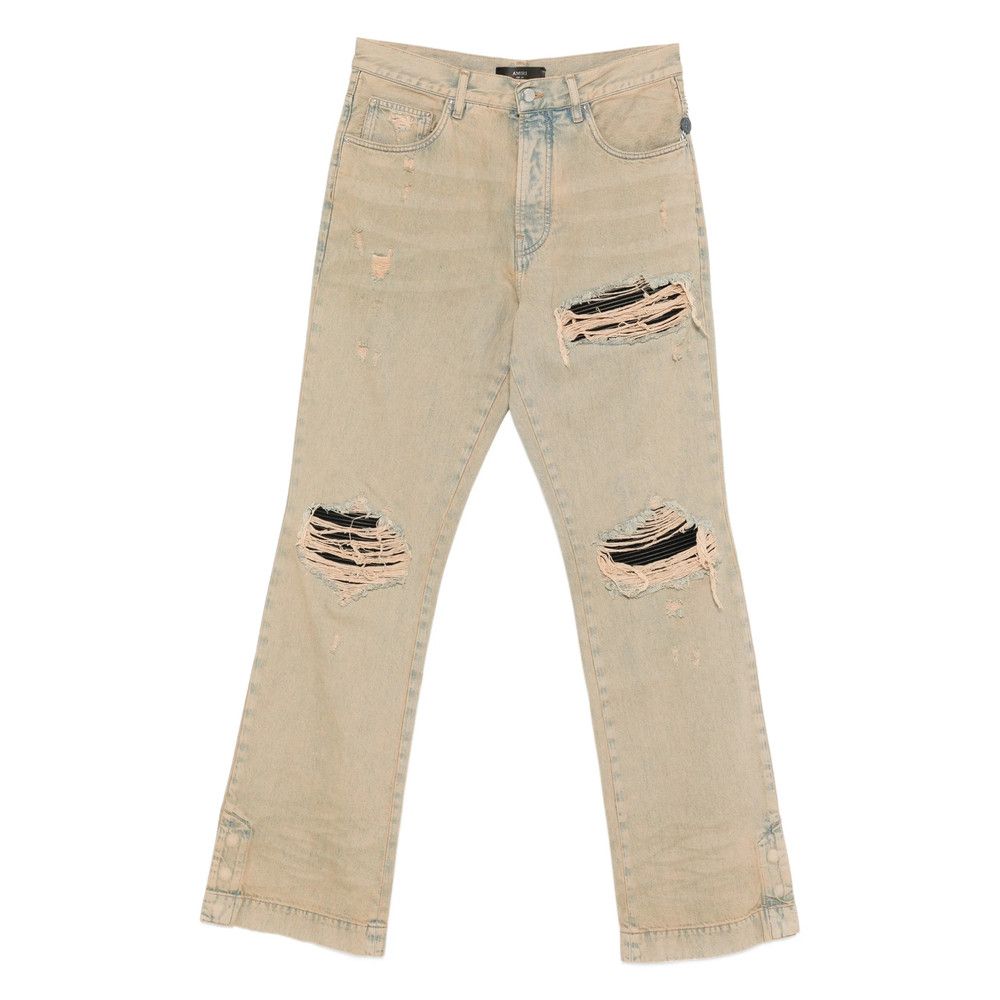 Amiri Amiri NEUTRALS Denim - Bootcut Jeans Size US 33 - 1 Thumbnail
