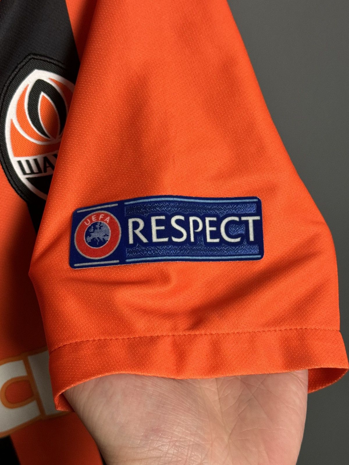 Nike Shakhtar Donetsk 15/16 Home Match Worn Football Jersey Shirt Size US L / EU 52-54 / 3 - 7 Thumbnail