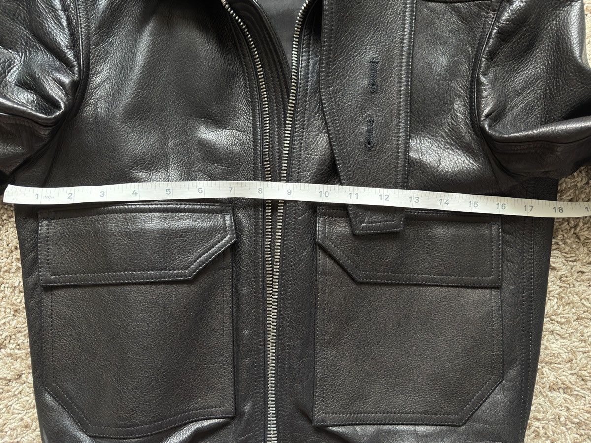 Rick Owens Black Leather Glitter Trench Jacket SS18 Dirt Size US M / EU 48-50 / 2 - 7 Thumbnail