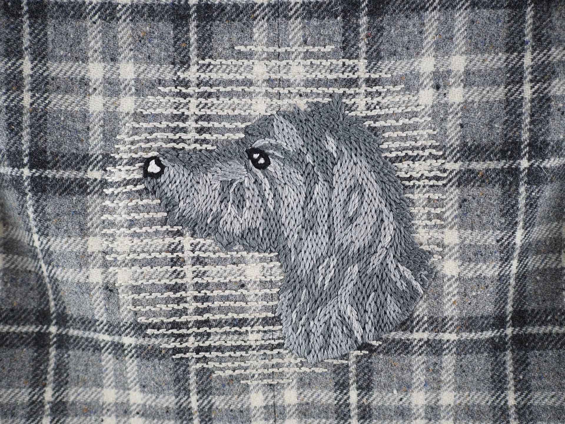 Thom Browne Dachshund Embroidered Plaid Blazer Size 36R - 6 Thumbnail