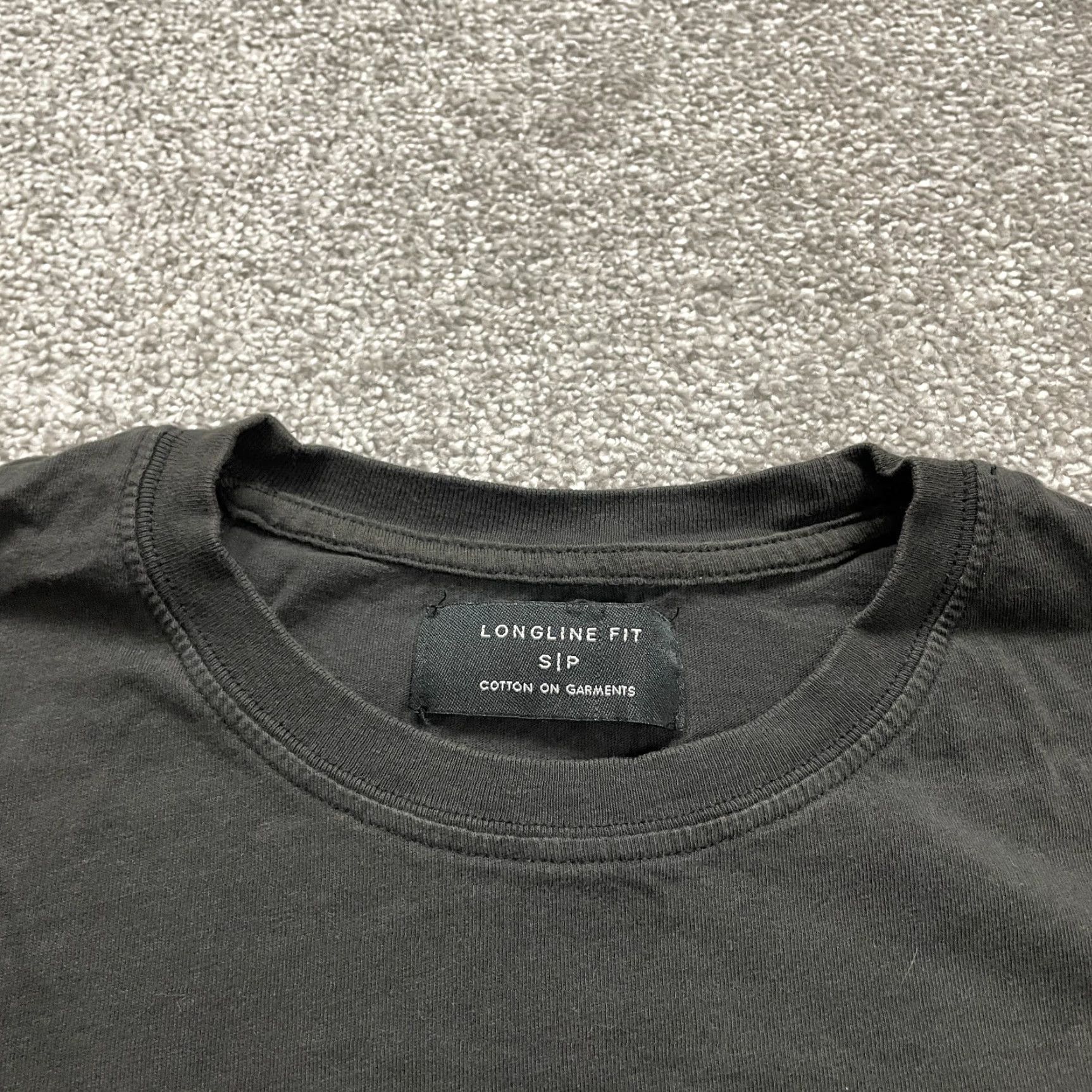 Vintage VINTAGE Longline Brand Women's Basic T-Shirt Long Sleeve Crew Neck Cotton Black Small Casual Tee Size S / US 4 / IT 40 - 4 Thumbnail