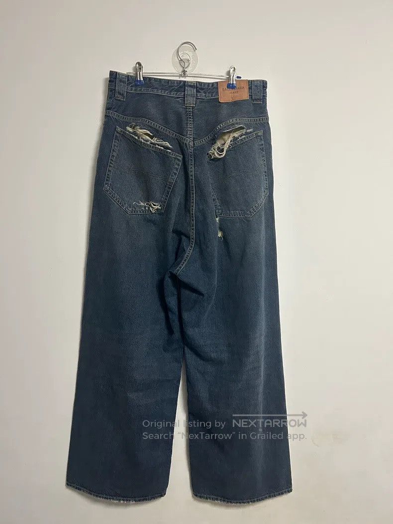 Balenciaga Balenciaga size S Water-washed Hole Ripped Baggy Loose Fit Size US 27 - 2 Thumbnail