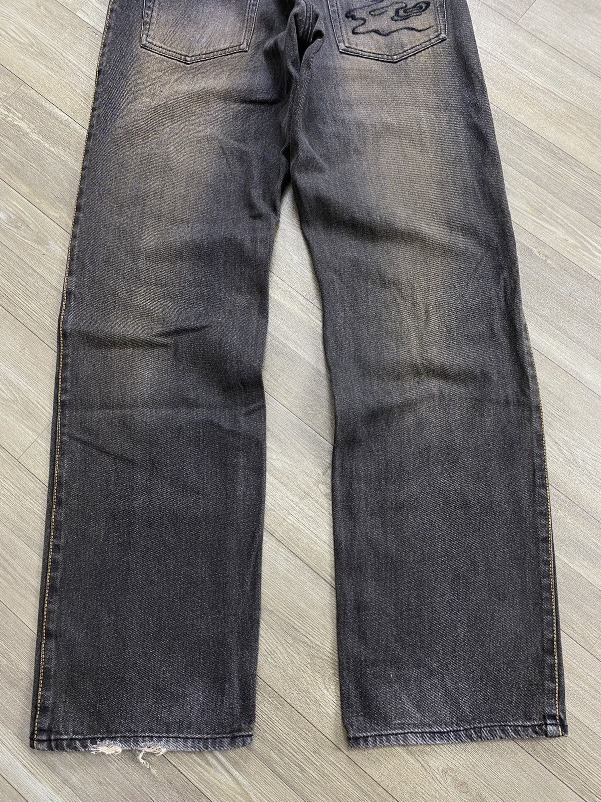 PPFM Vintage PPFM Sukajan Koi Fish Embroidery Samurai Style Jeans Size US 28 / EU 44 - 21 Thumbnail