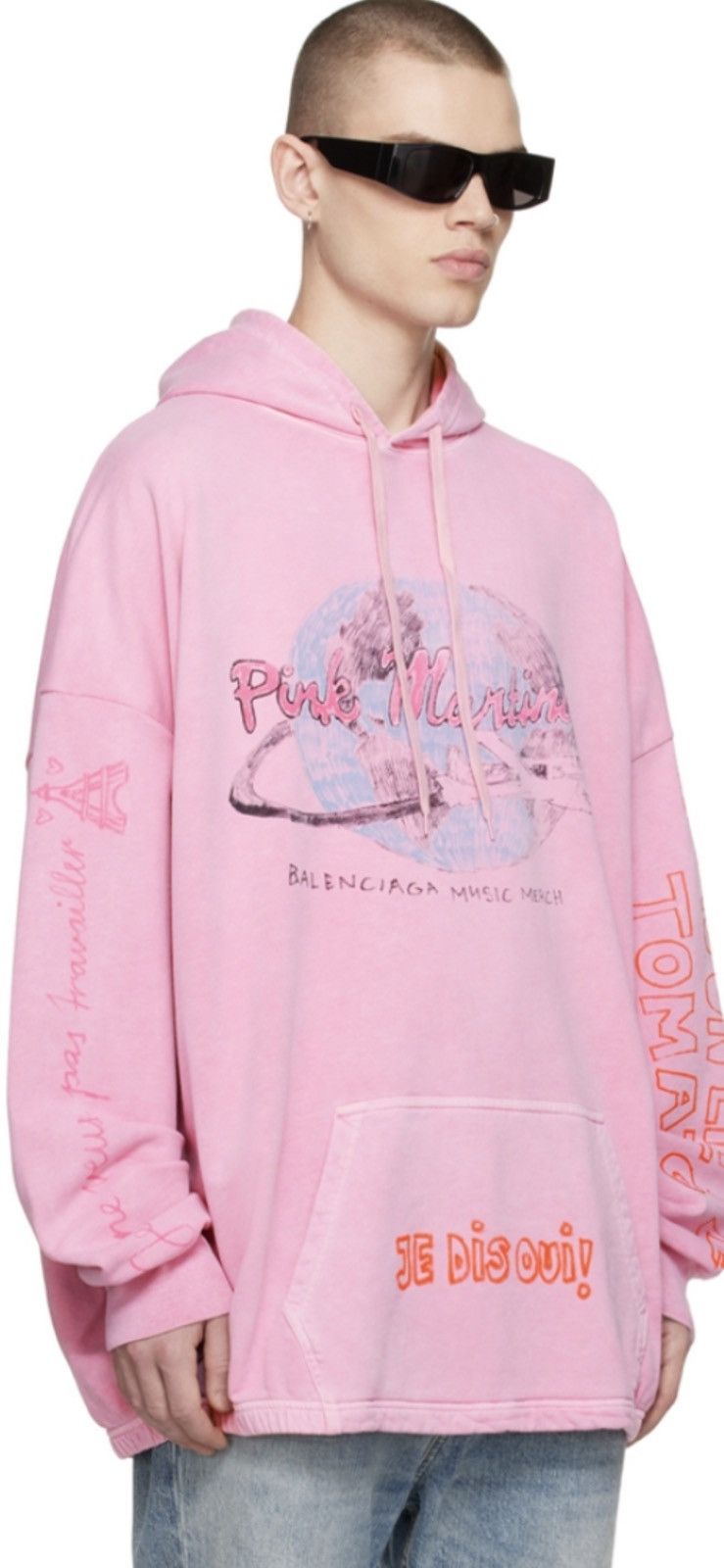 【BALENCIAGA】PINK MARTINI MERCH オーバーサイズ フーディ BALENCIAGA バレンシアガ 22SS PINK MARTINI OVERSIZED HOODIE