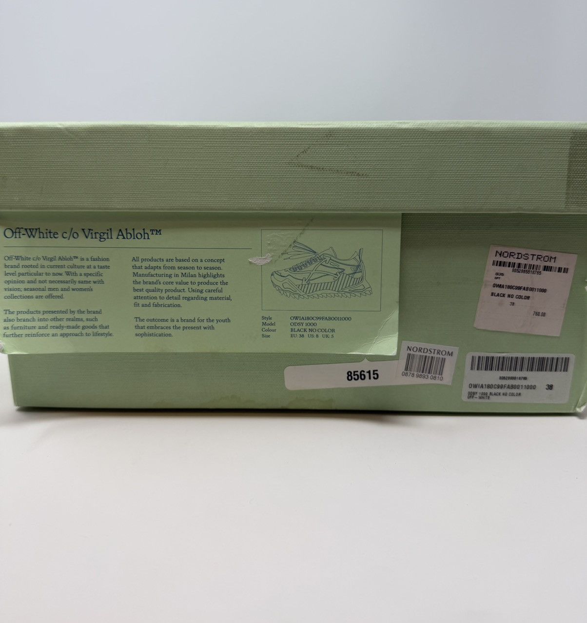 Off-White Off-White ODSY-1000 Sneaker Black Size US 8 / IT 38 - 10 Thumbnail