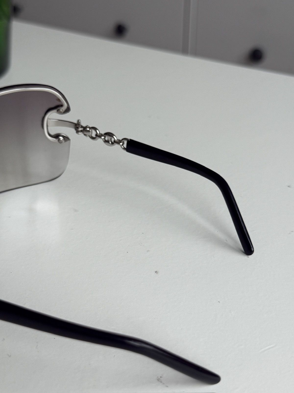 Designer Vintage y2k Gucci shield sunglasses designer avantgarde opium Size ONE SIZE - 7 Thumbnail