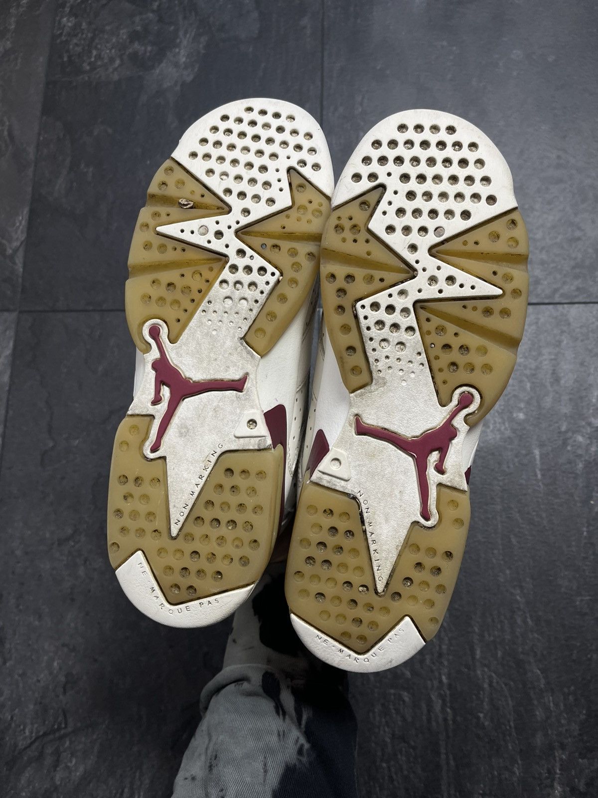 Jordan Brand × Streetwear × Vintage Vintage Nike Air Jordan 6 Retro Maroon Size US 5.5 / EU 38 - 12 Thumbnail