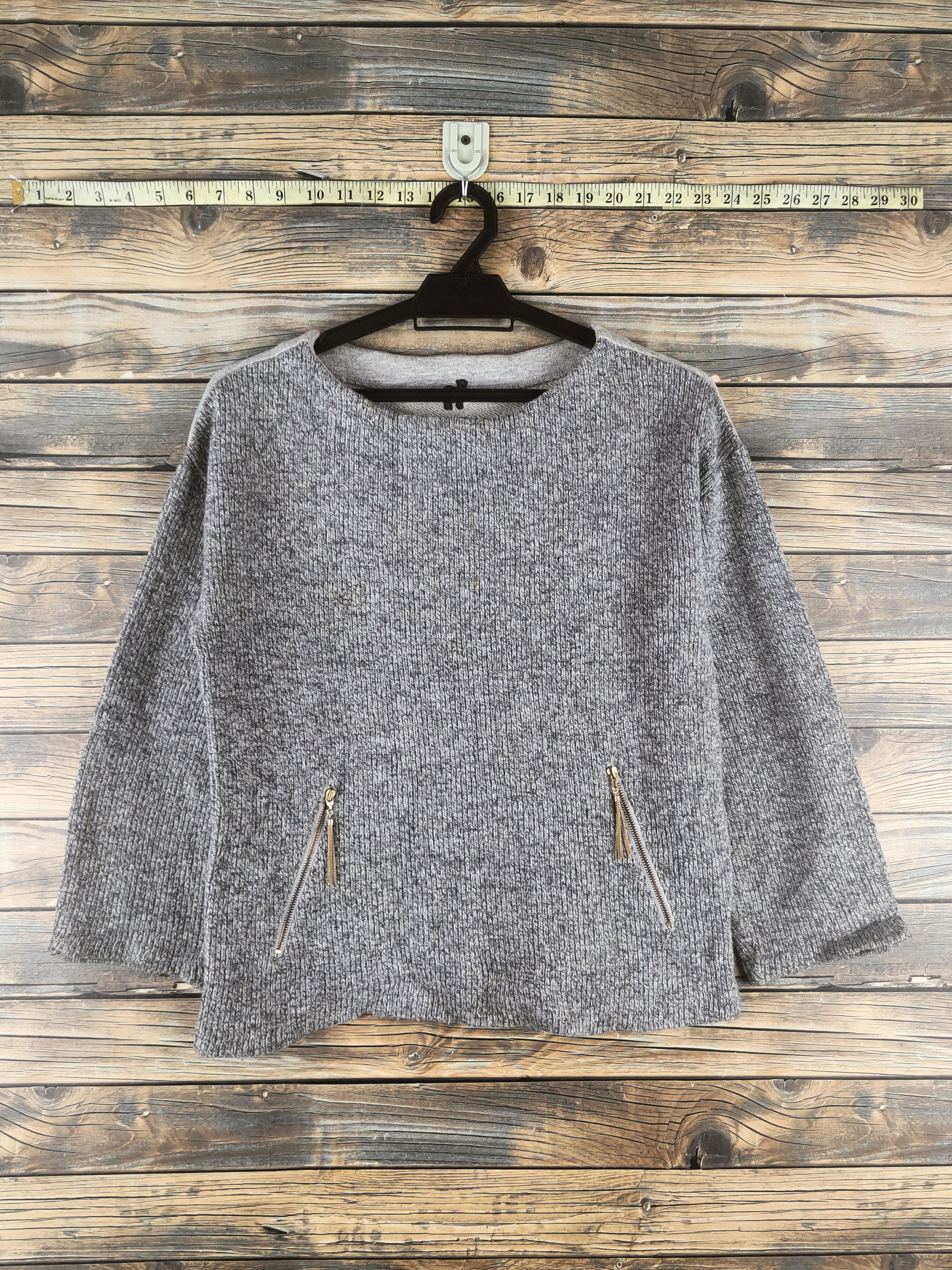 Japanese Brand DL Malla Gray Knitwear Sweatshirts #46-470 Size S / US 4 / IT 40 - 1 Thumbnail