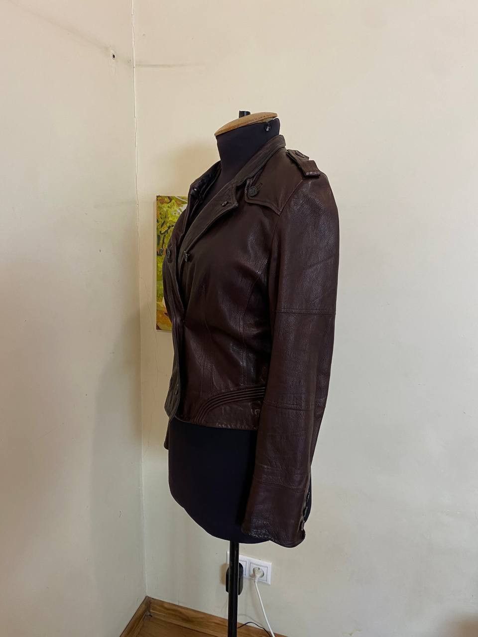 Karen Millen Karen Millen real leather jacket in brown, size UK 12, US 8 Size M / US 6-8 / IT 42-44 - 6 Thumbnail