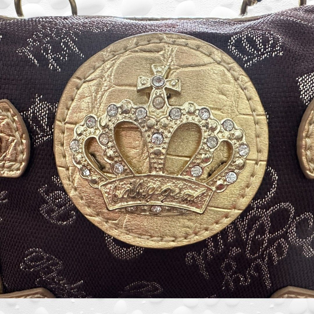 Vintage Glamorous Y2K "Baby Girl" Purse with Rhinestone Detailing Size ONE SIZE - 4 Thumbnail
