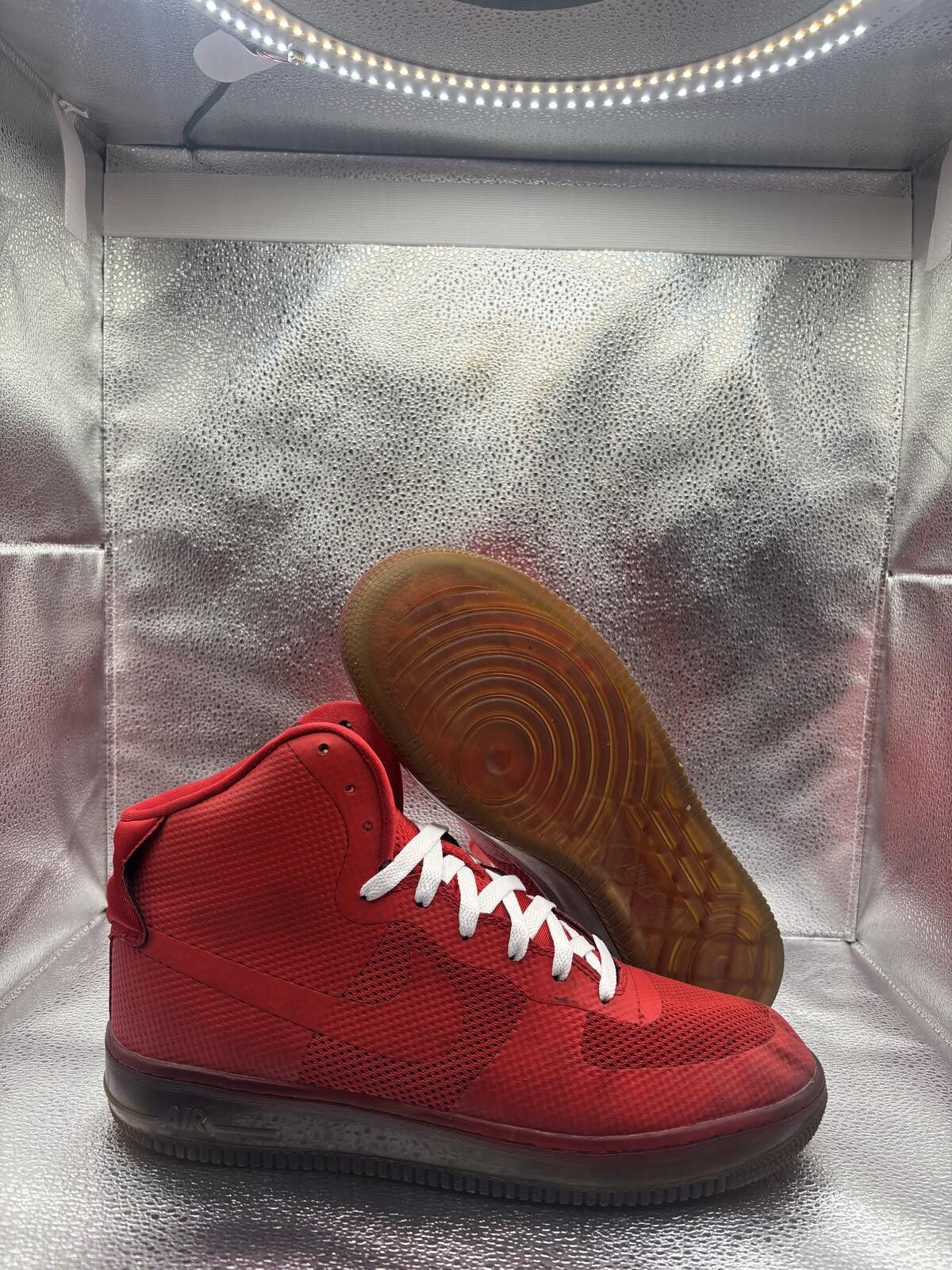 Nike Air Force 1 high red Size US 10 / EU 43 - 1 Thumbnail