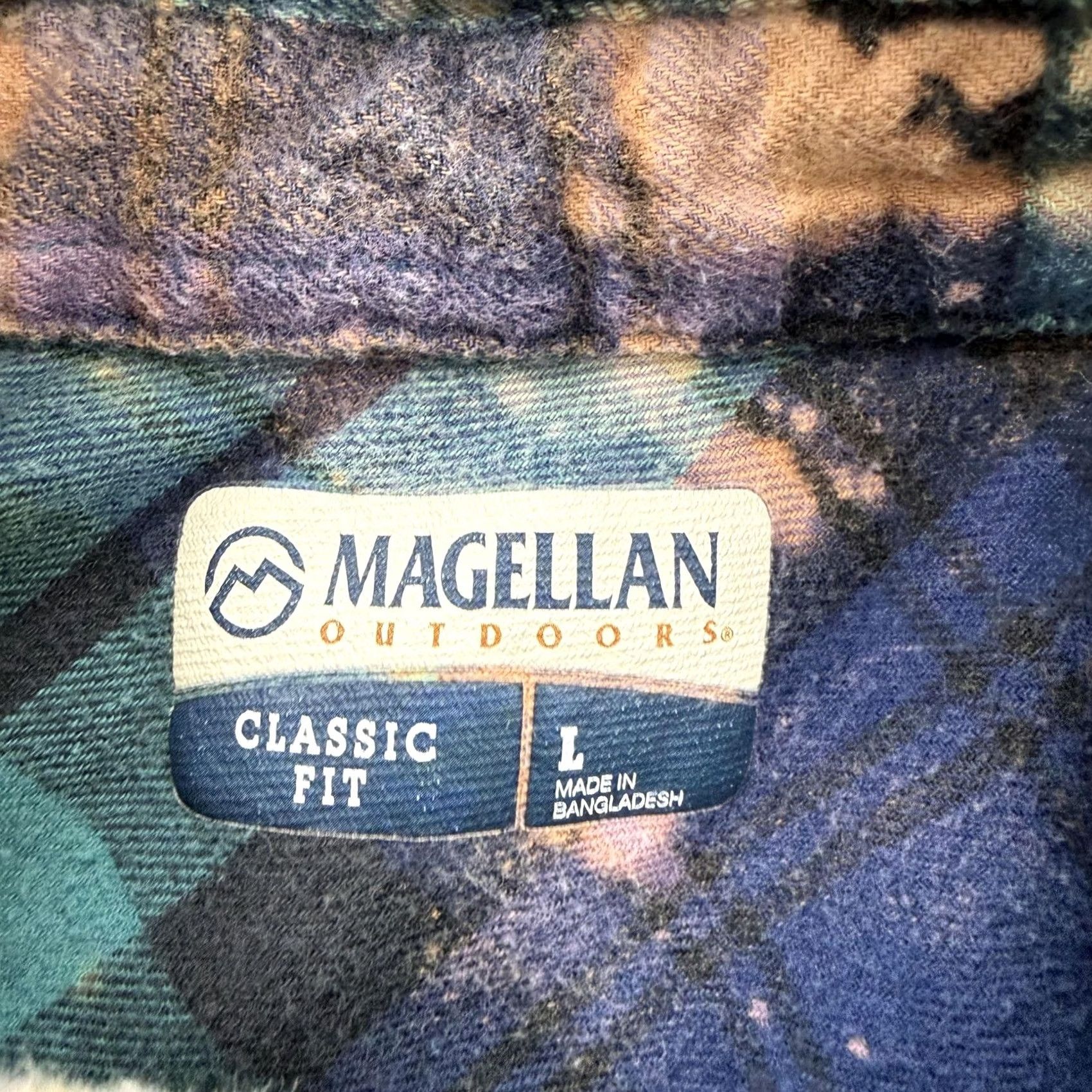 Vintage Magellan Outdoors Shirt Mens L Plaid Flannel Long Sleeve Button Up Size US L / EU 52-54 / 3 - 3 Thumbnail