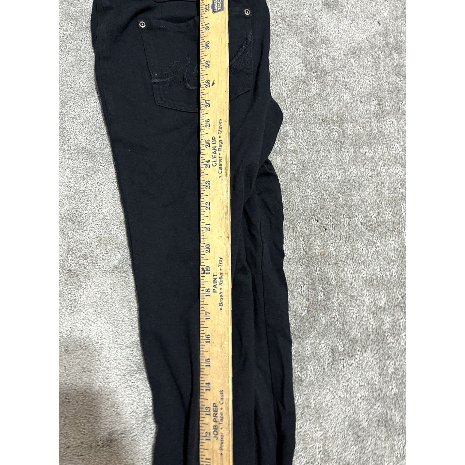 Express EXPRESS Black Knit Skinny Jeans Women Medium Regular Size 32" / US 10 / IT 46 - 6 Thumbnail