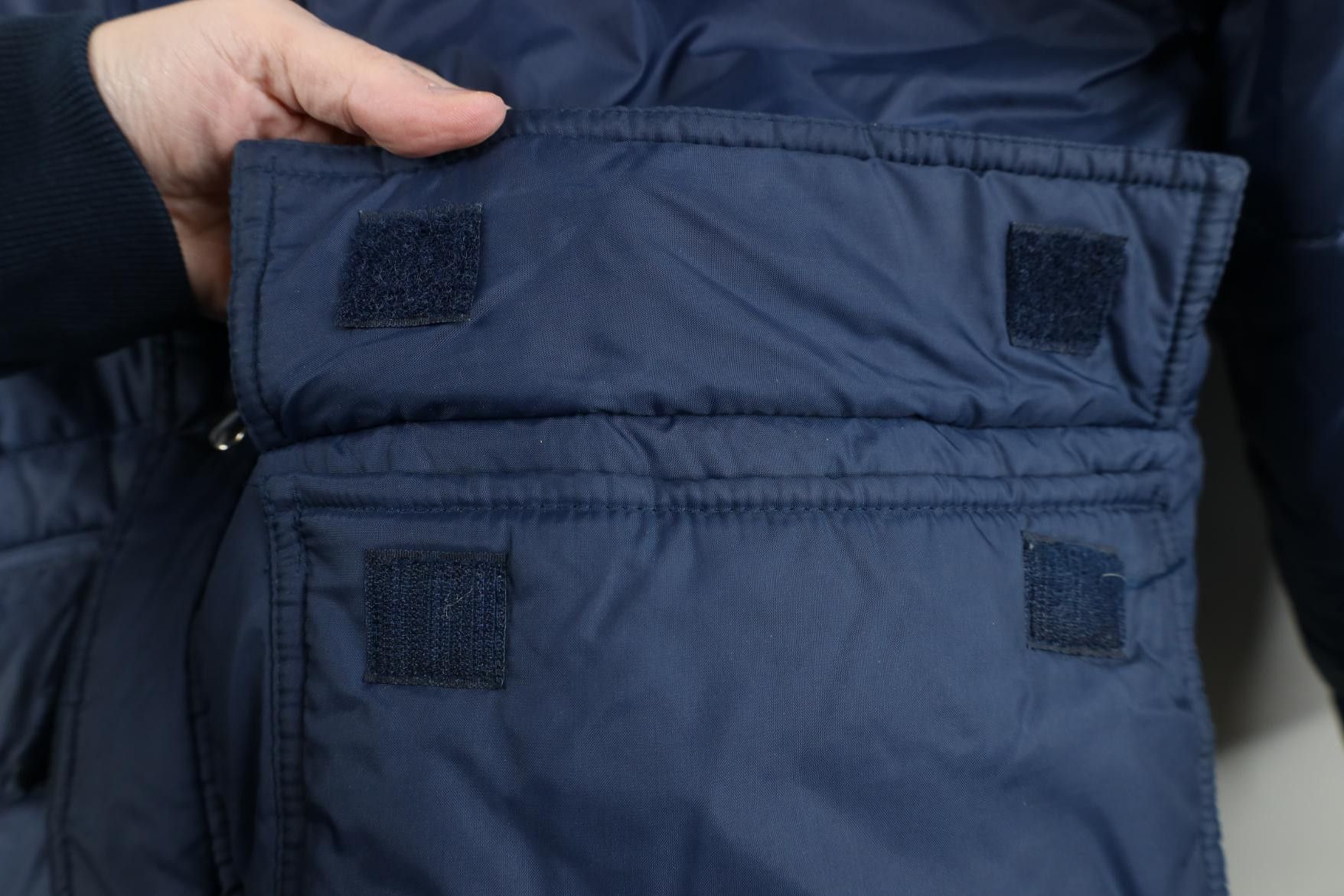 Vintage Vintage 70s Streetwear Puffer Chore Barn Jacket Navy Blue Size US L / EU 52-54 / 3 - 9 Thumbnail