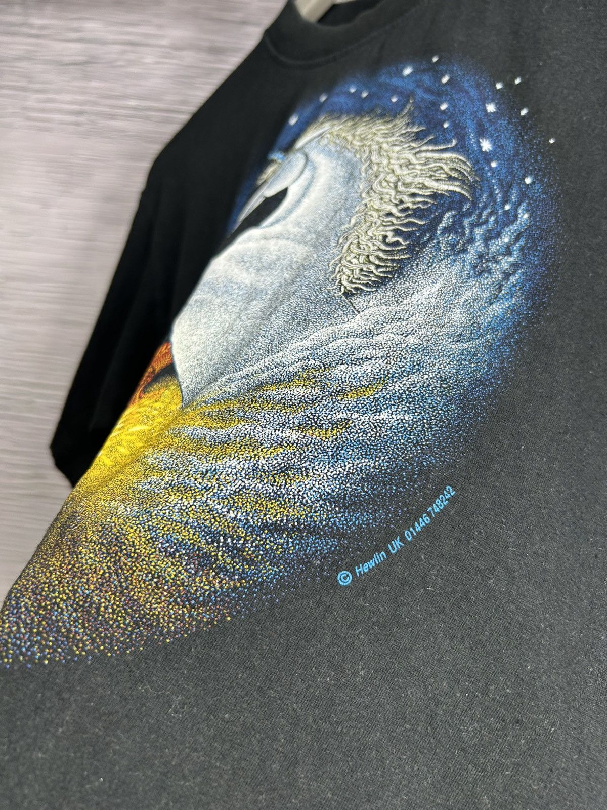Vintage Vintage 90s Hewlin Dragon Unicorn Battle T Shirt Boxy Fit Size US M / EU 48-50 / 2 - 5 Thumbnail