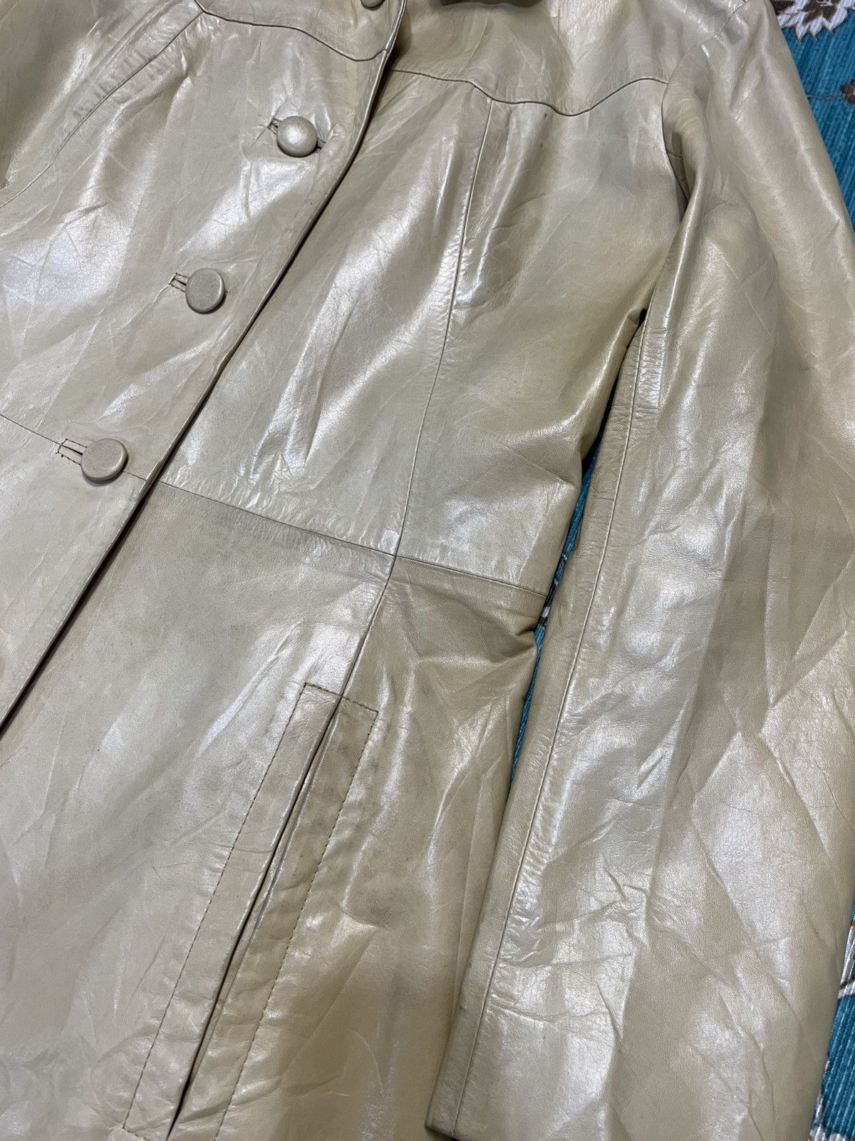 Tsumori Chisato Issey Miyake by Tsumori Chisato Leather Long Coat Size S / US 4 / IT 40 - 4 Thumbnail