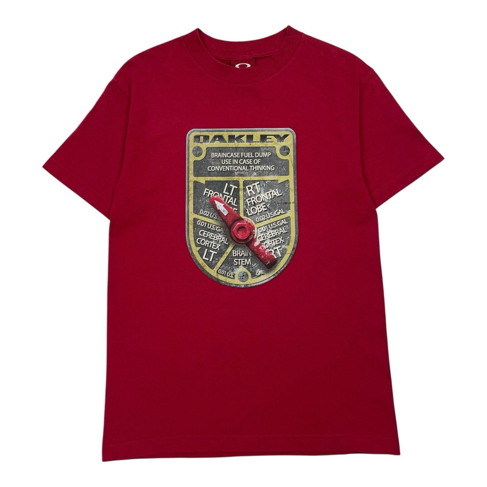 Oakley Vintage Oakley T-Shirt Brain Case Fuel Dump Red Graphic S Size US S / EU 44-46 / 1 - 1 Thumbnail