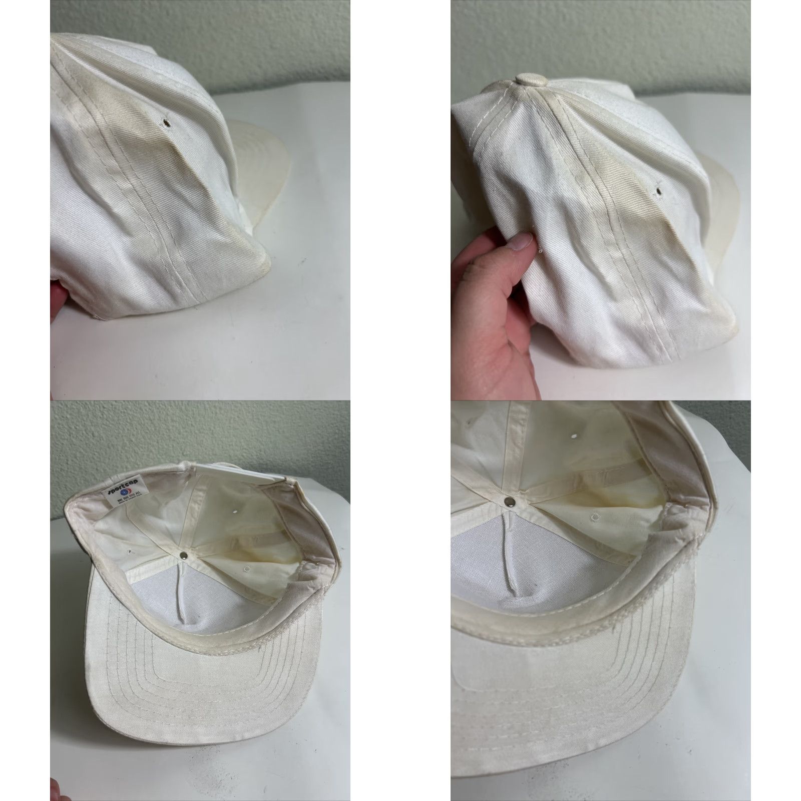 Vintage VINTAGE California Lottery SnapBack Hat White “topper When You Play Lotto” Sportcap Men Adjustable White Hat Mens Size ONE SIZE - 9 Thumbnail