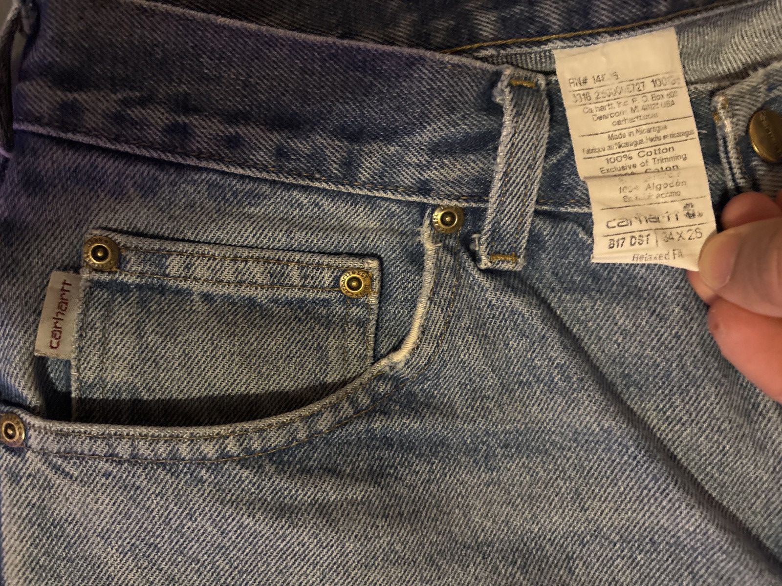 Carhartt Vintage Carhartt Jeans Size US 34 / EU 50 - 3 Thumbnail