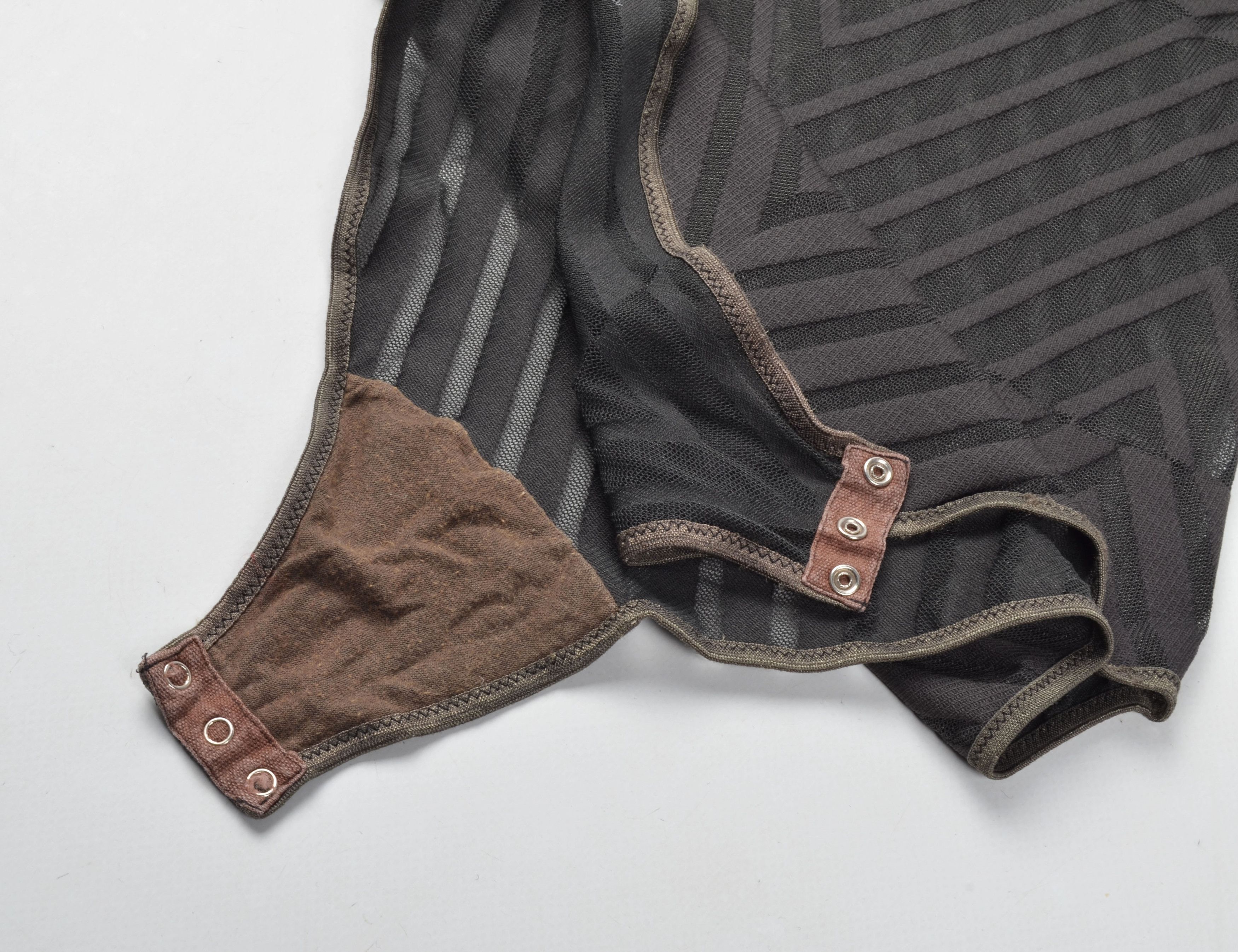 Hanro Hanro Vintage Mesh Striped Short Sleeve Bodysuit Size ONE SIZE - 10 Thumbnail