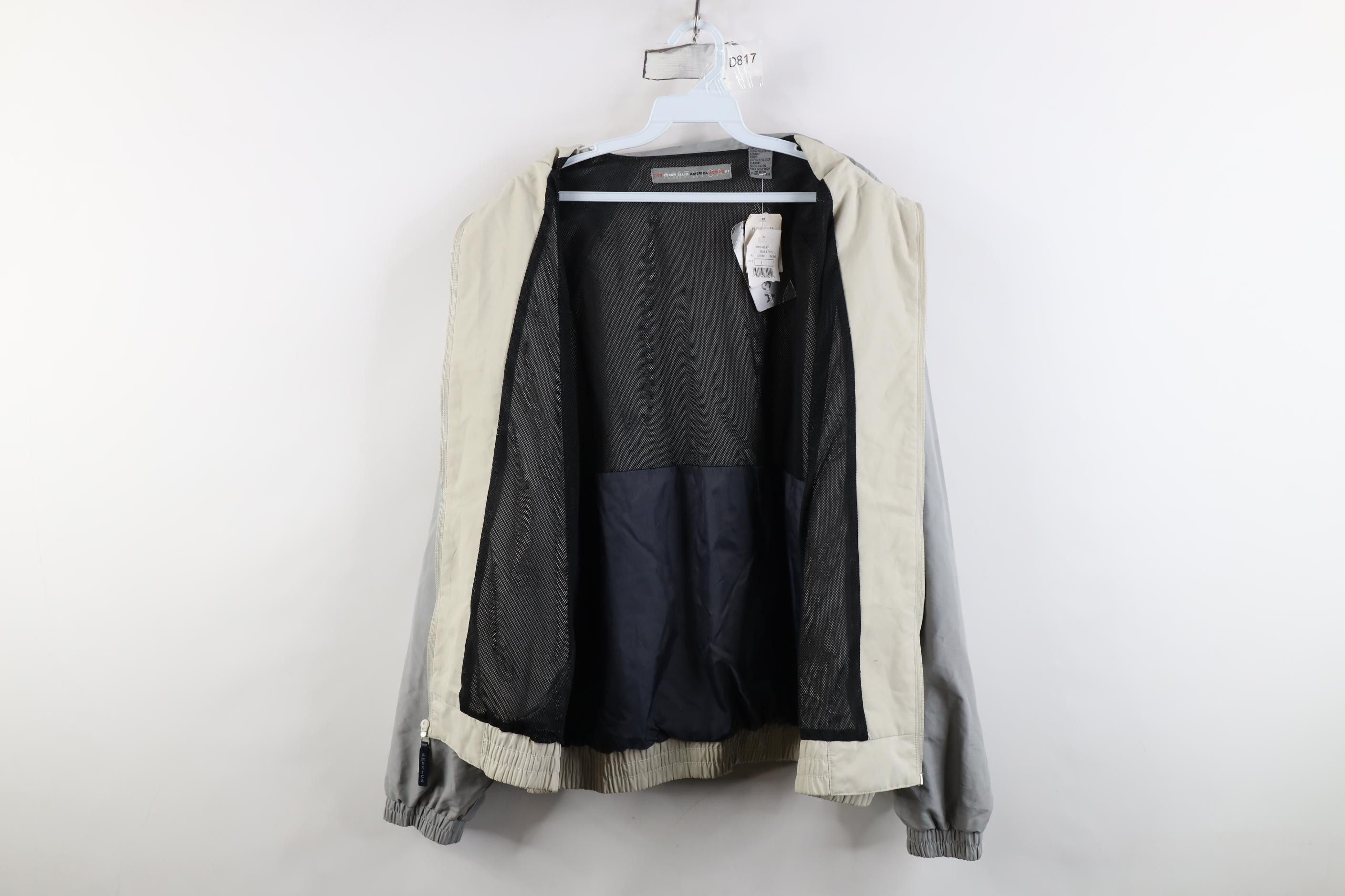Perry Ellis Deadstock Vintage 90s Perry Ellis Windbreaker Jacket Size US L / EU 52-54 / 3 - 12 Thumbnail