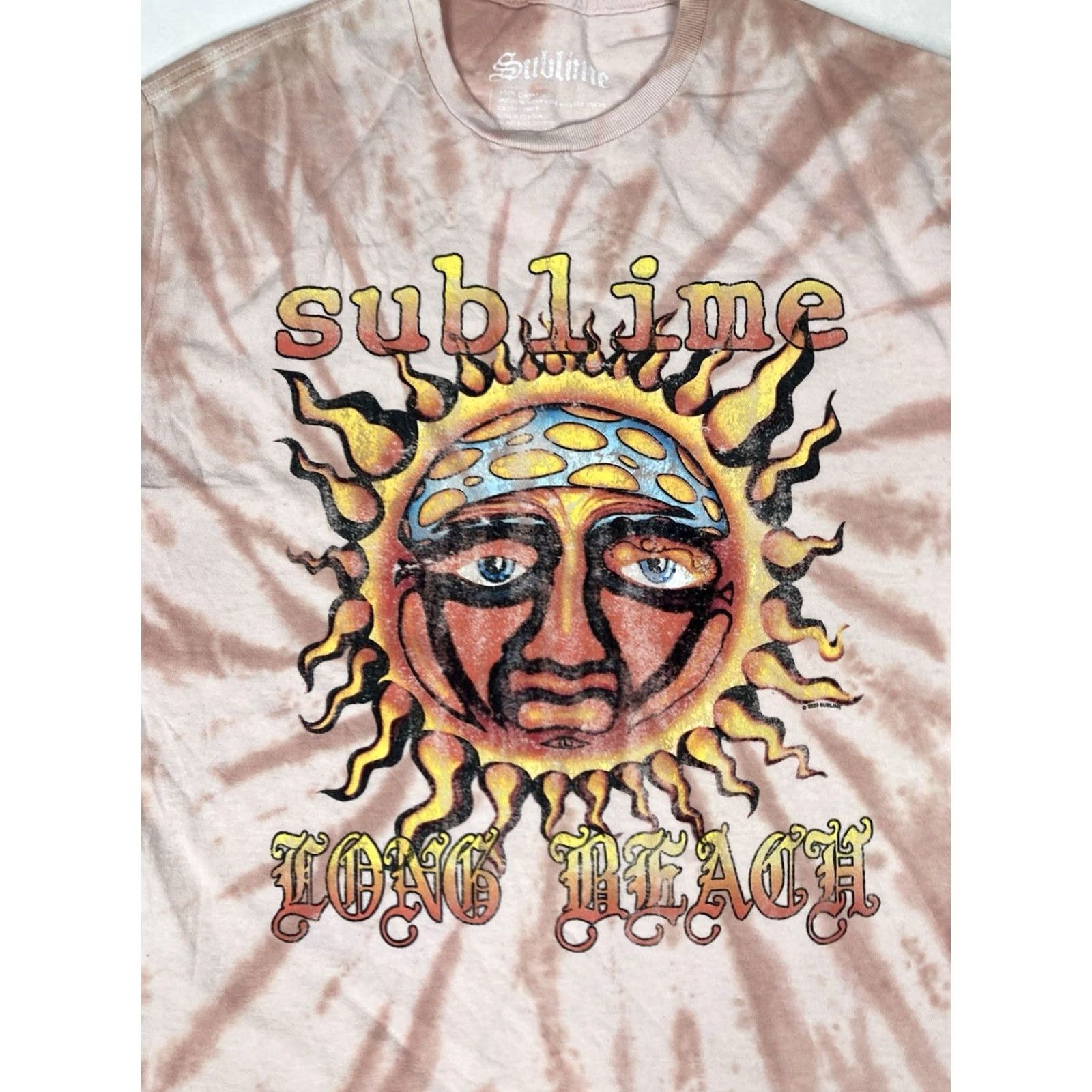 Pinko Sublime T-Shirt Women Medium Pink Tie Dye Crew Neck Short Sleeve Graphic Music 90s Vintage Boys Girls Mens Womens Size M / US 6-8 / IT 42-44 - 2 Thumbnail