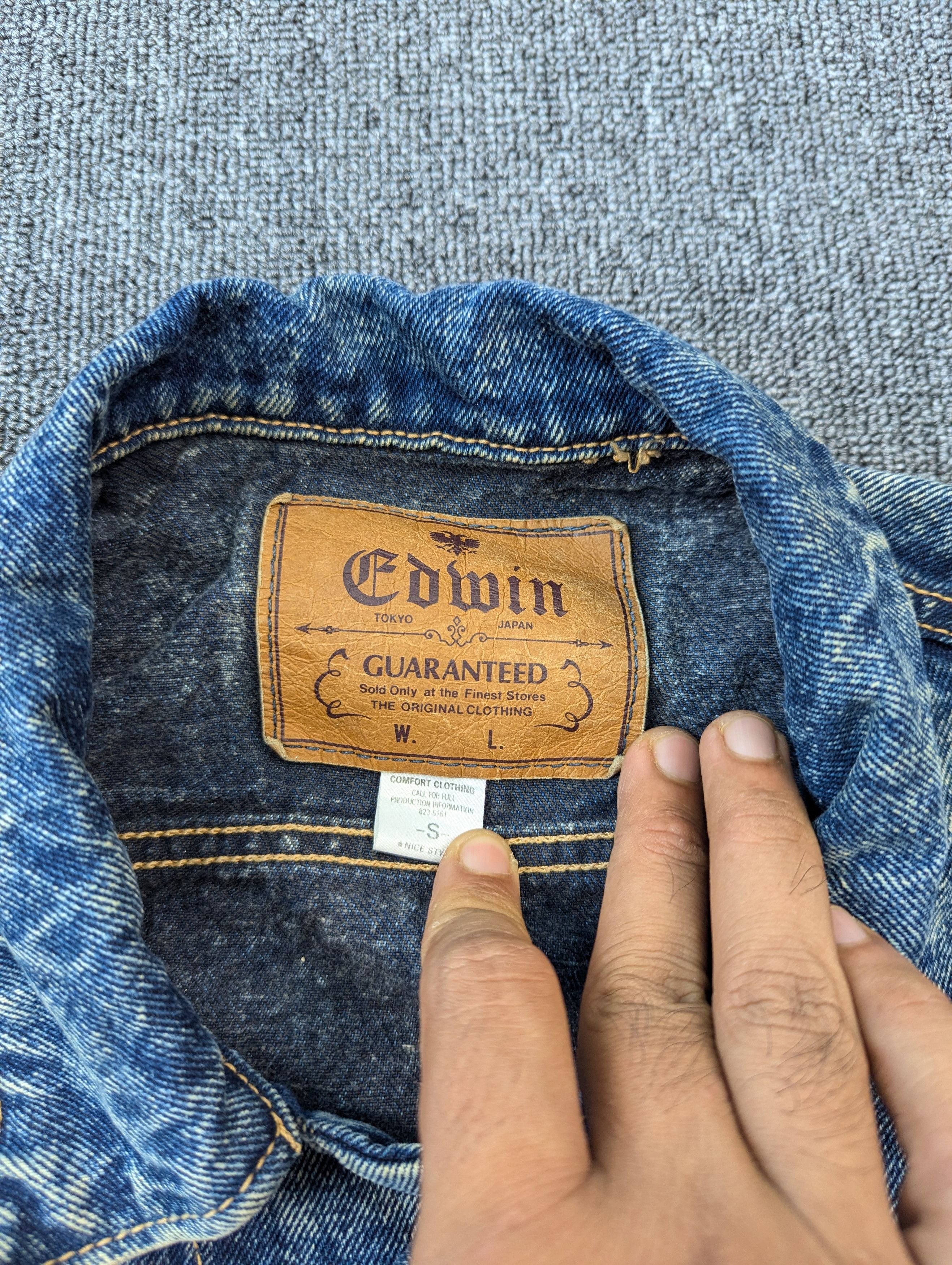 Edwin Vintage Edwin Acid Wash Denim Jacket Size US S / EU 44-46 / 1 - 10 Thumbnail
