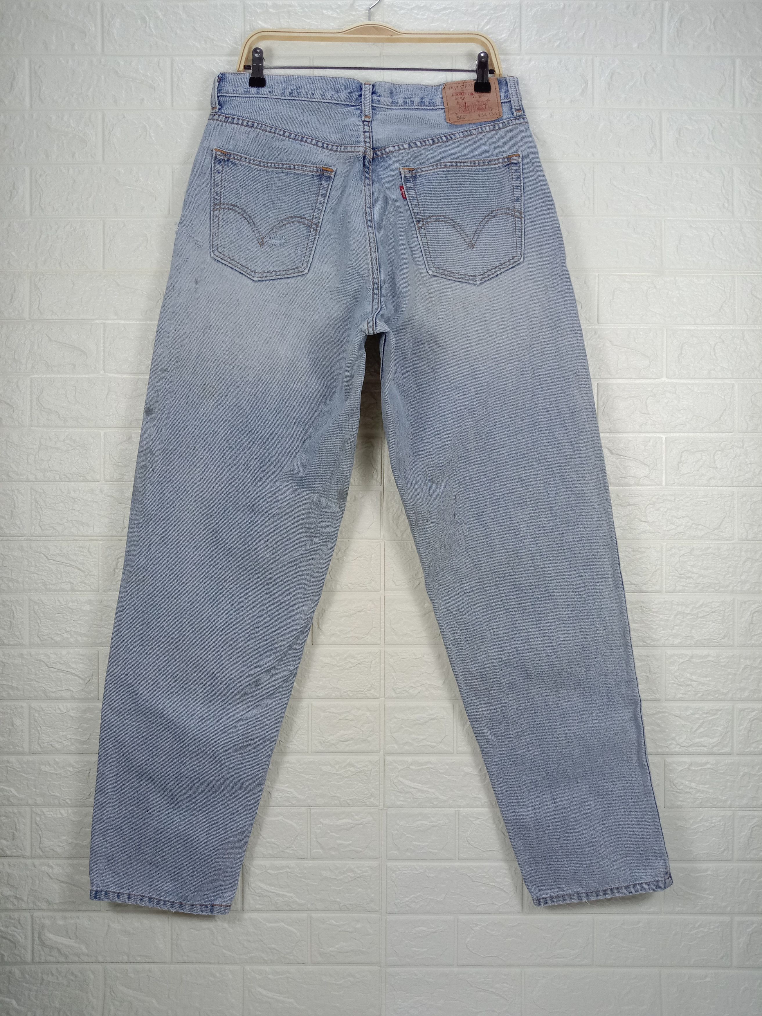 Levi's Vintage Levi's 560 Jeans Dirty Wash Comfort Fit Denim Size US 33 - 5 Thumbnail