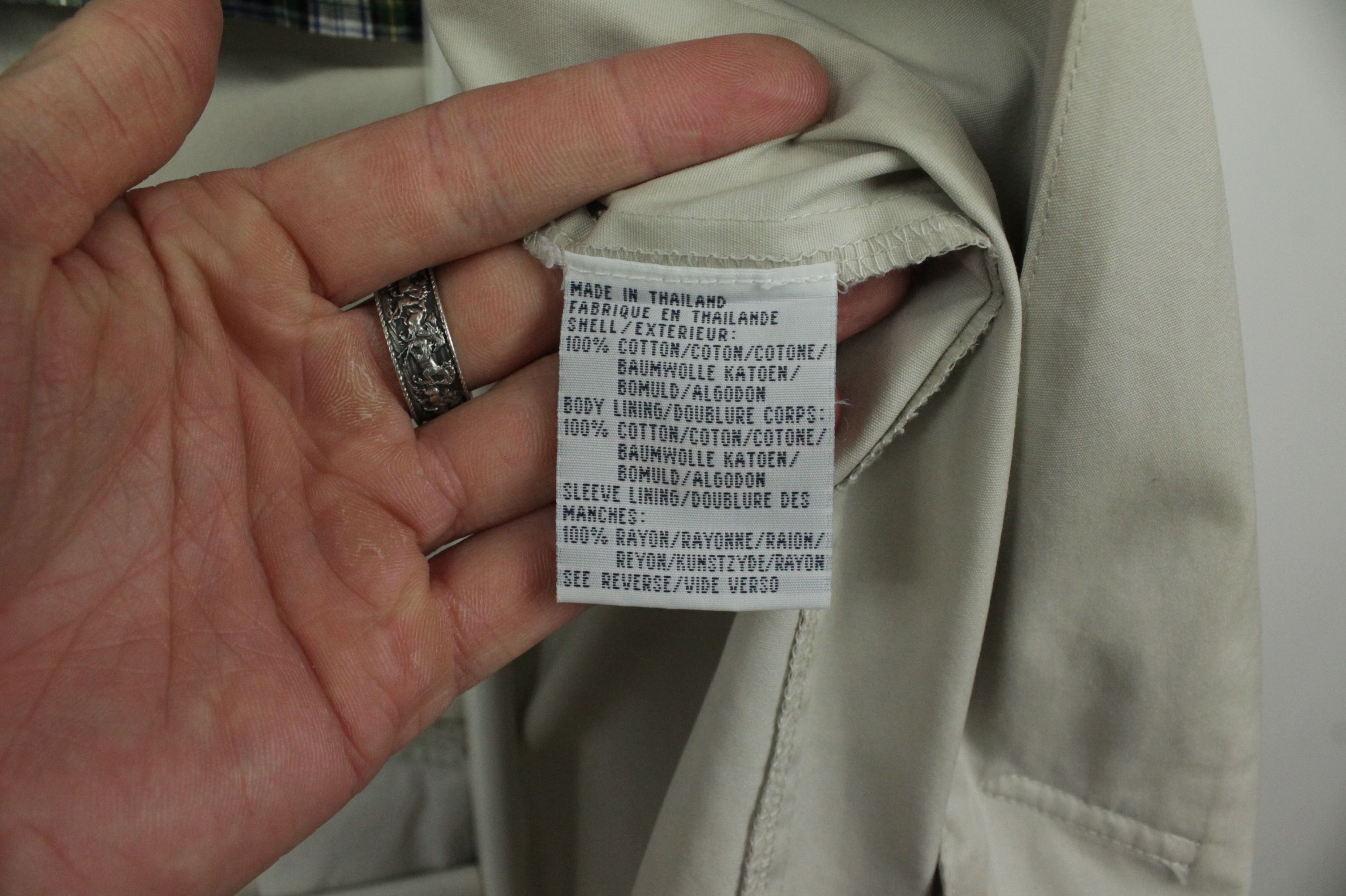Polo Ralph Lauren Vintage Polo Ralph Lauren Beige Cotton Trench Coat Men's Size US L / EU 52-54 / 3 - 8 Thumbnail