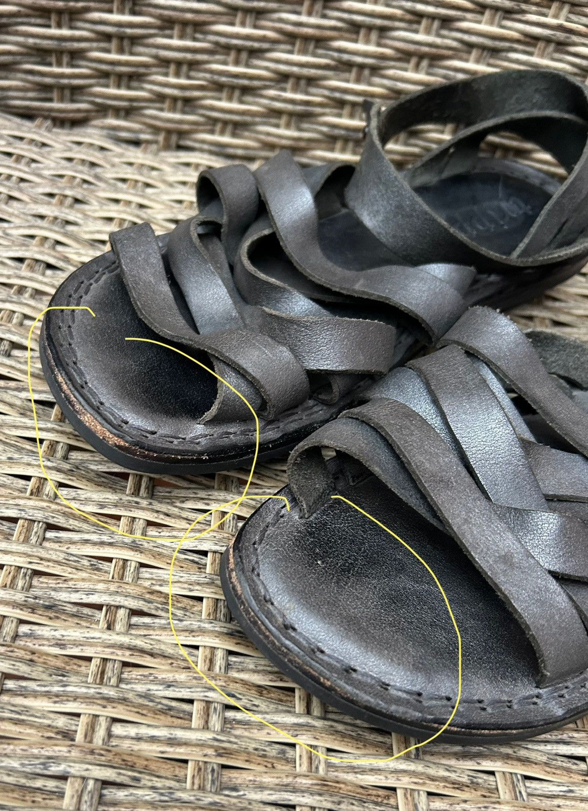 Trippen Trippen Swamp F Black Leather Sandals Size 36 Size US 6 / IT 36 - 10 Thumbnail