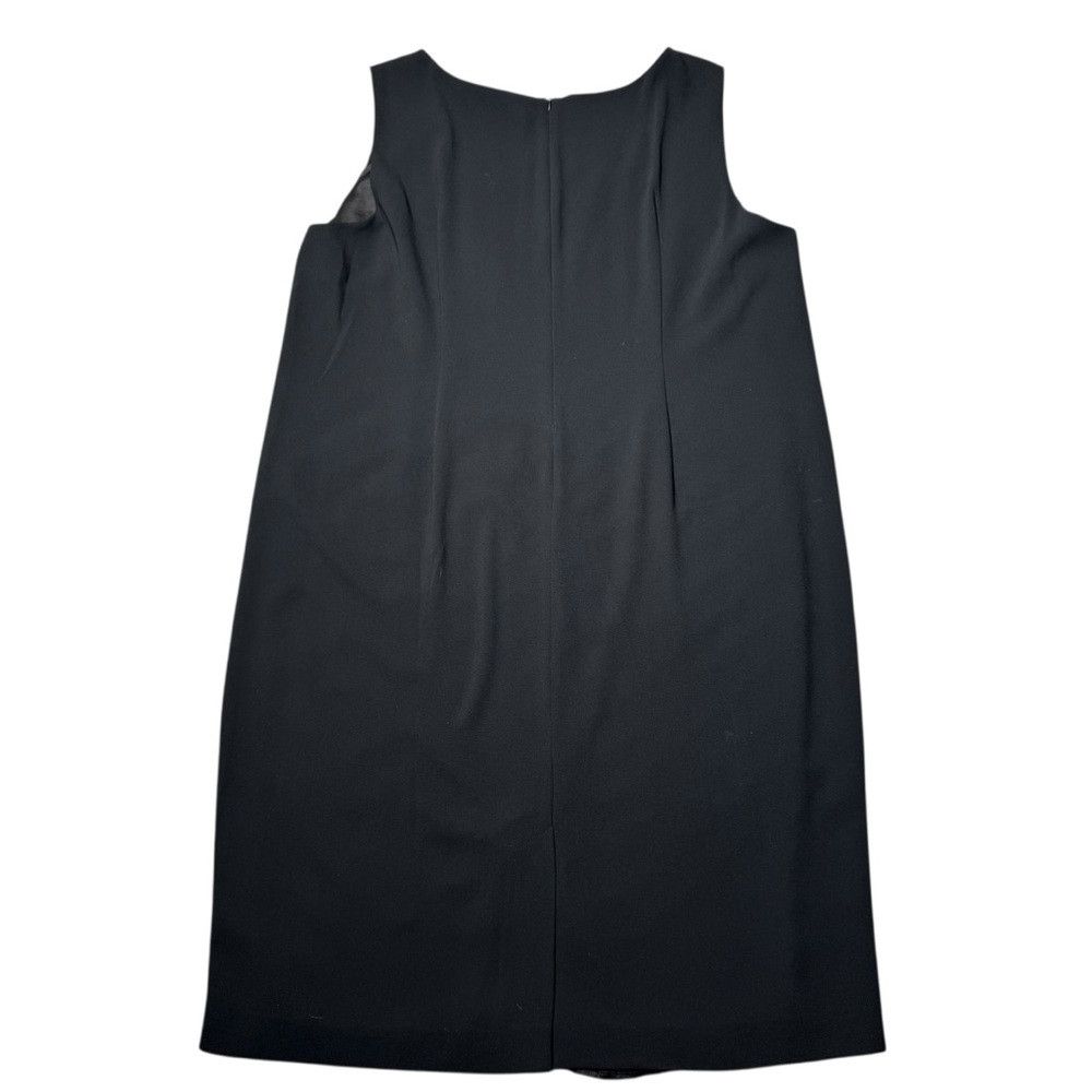 Marina Rinaldi Marina Rinaldi Black Grey Sleeveless Textured Front Midi Dr Size 3XL / US 20-22 - 5 Thumbnail