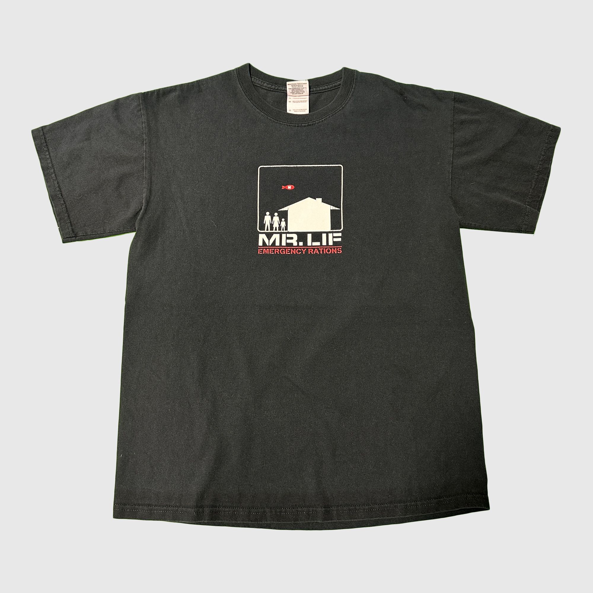 Gildan Vintage Mr. Lif Emergency Rations Graphic T-Shirt Size Medium Size US M / EU 48-50 / 2 - 1 Thumbnail