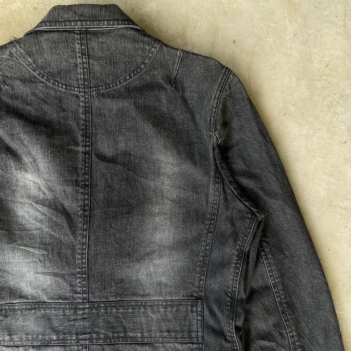 14th Addiction 🇯🇵VINTAGE IN THE ATTIC GOTHIC PUNK BLAZER DENIM COLLAR JACKET Size US S / EU 44-46 / 1 - 18 Thumbnail
