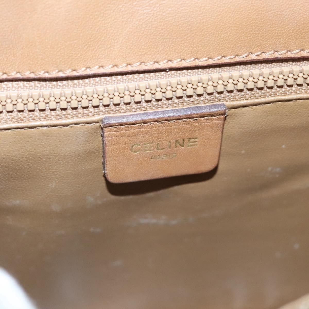 Celine CELINE Macadam Canvas Shoulder Bag Beige Size ONE SIZE - 16 Thumbnail