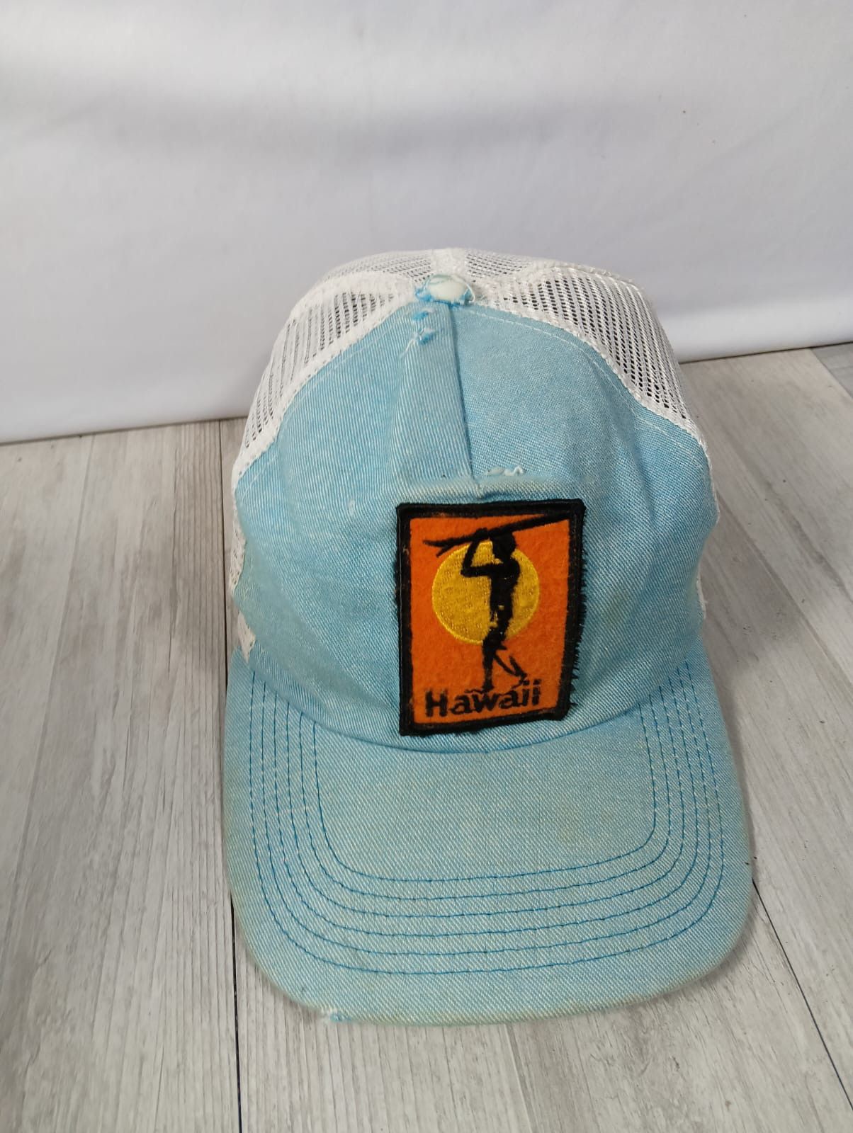 Vintage Vintage Hawaii TRUCKER CAP cap big logo free size Size 36 - 3 Thumbnail