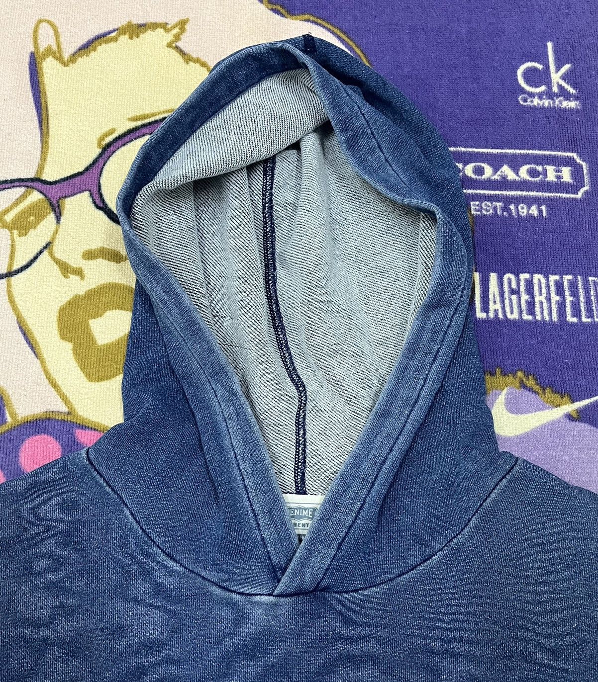 Denime × Vintage DENIME Hoodies Size US L / EU 52-54 / 3 - 7 Thumbnail