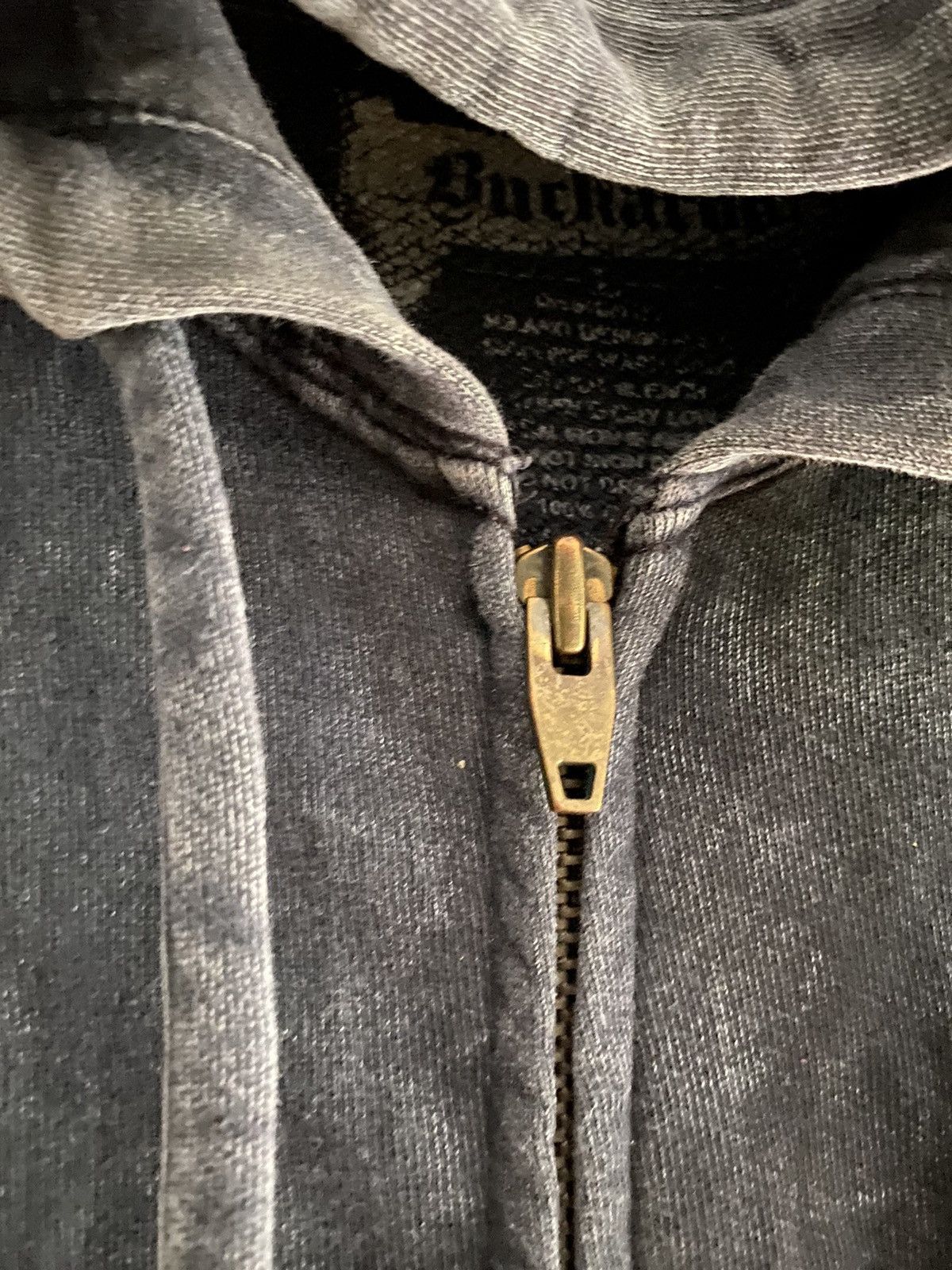 If Six Was Nine × Japanese Brand × Le Grande Bleu (L.G.B.) Buckaroo patch skull wash black hoodie Size US L / EU 52-54 / 3 - 6 Thumbnail