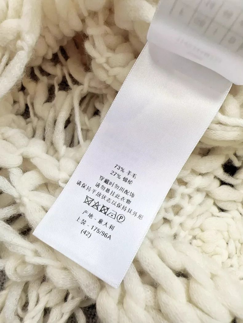 Dior Dior White Crochet Floral Knit Top-2506 | Grailed