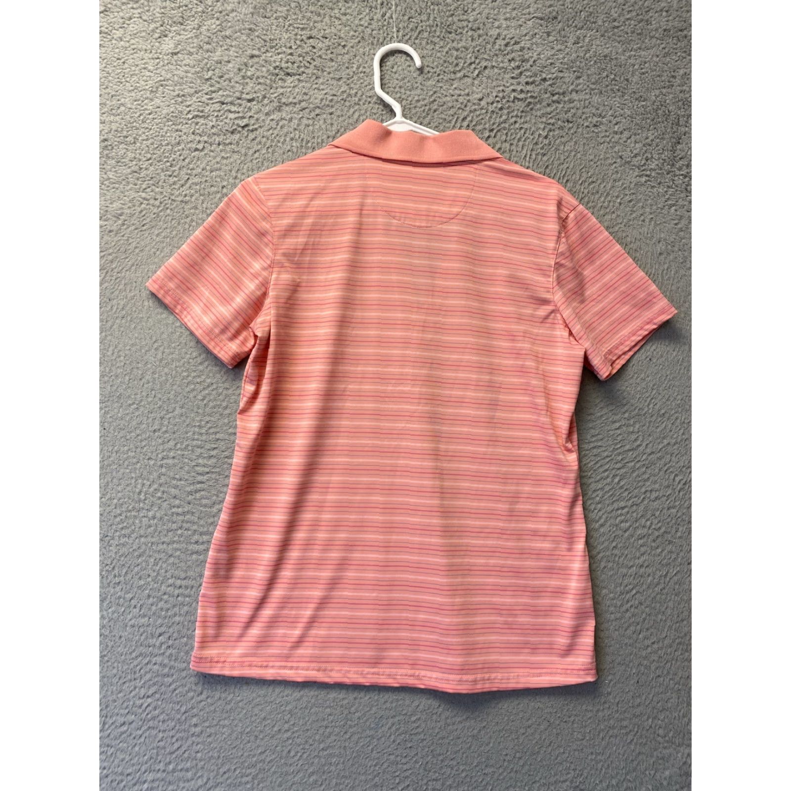 Pinko Bolle Pink Patterned Golf Shirt Stripes L Polo Women Short Sleeve Tech Size Large /115-39 Size L / US 10 / IT 46 - 6 Thumbnail
